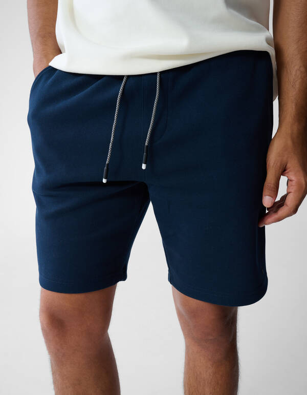 Pique Logo Short Blauw SHOEBY MEN