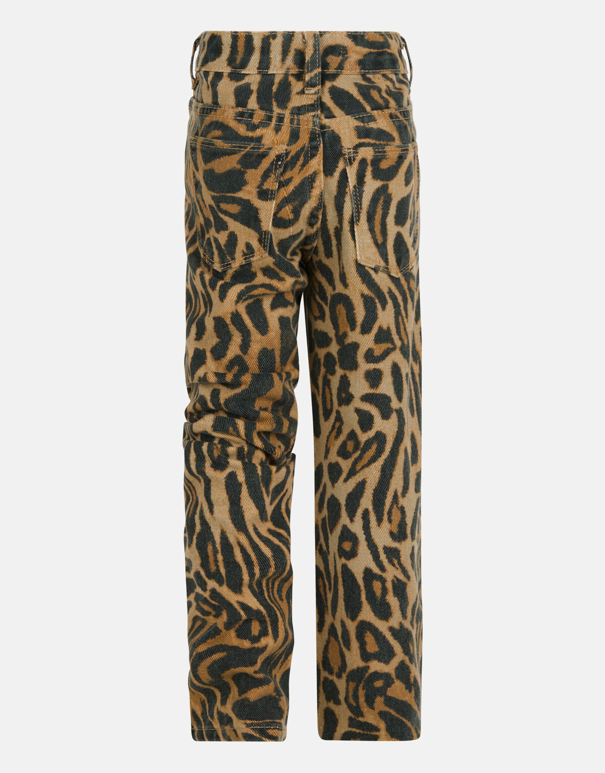 Leopard Straight Fit Denim Jeans SHOEBY GIRLS