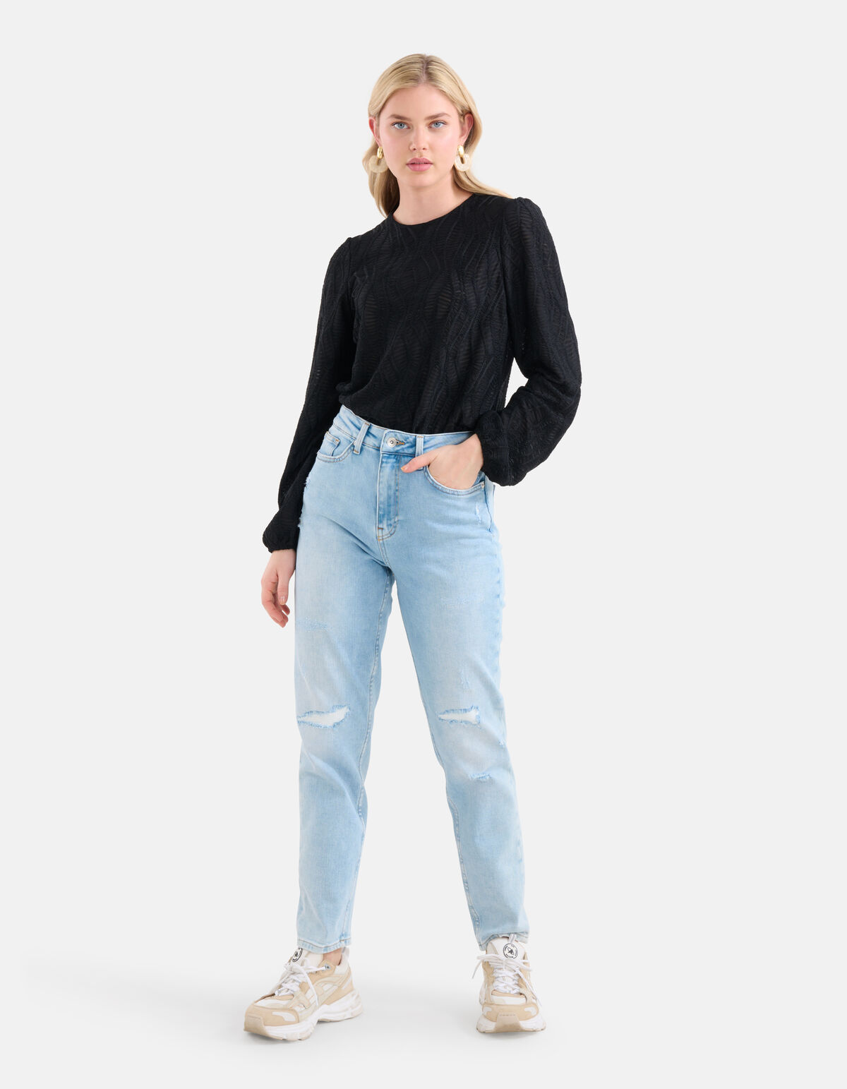 Structuur Top Zwart SHOEBY WOMEN