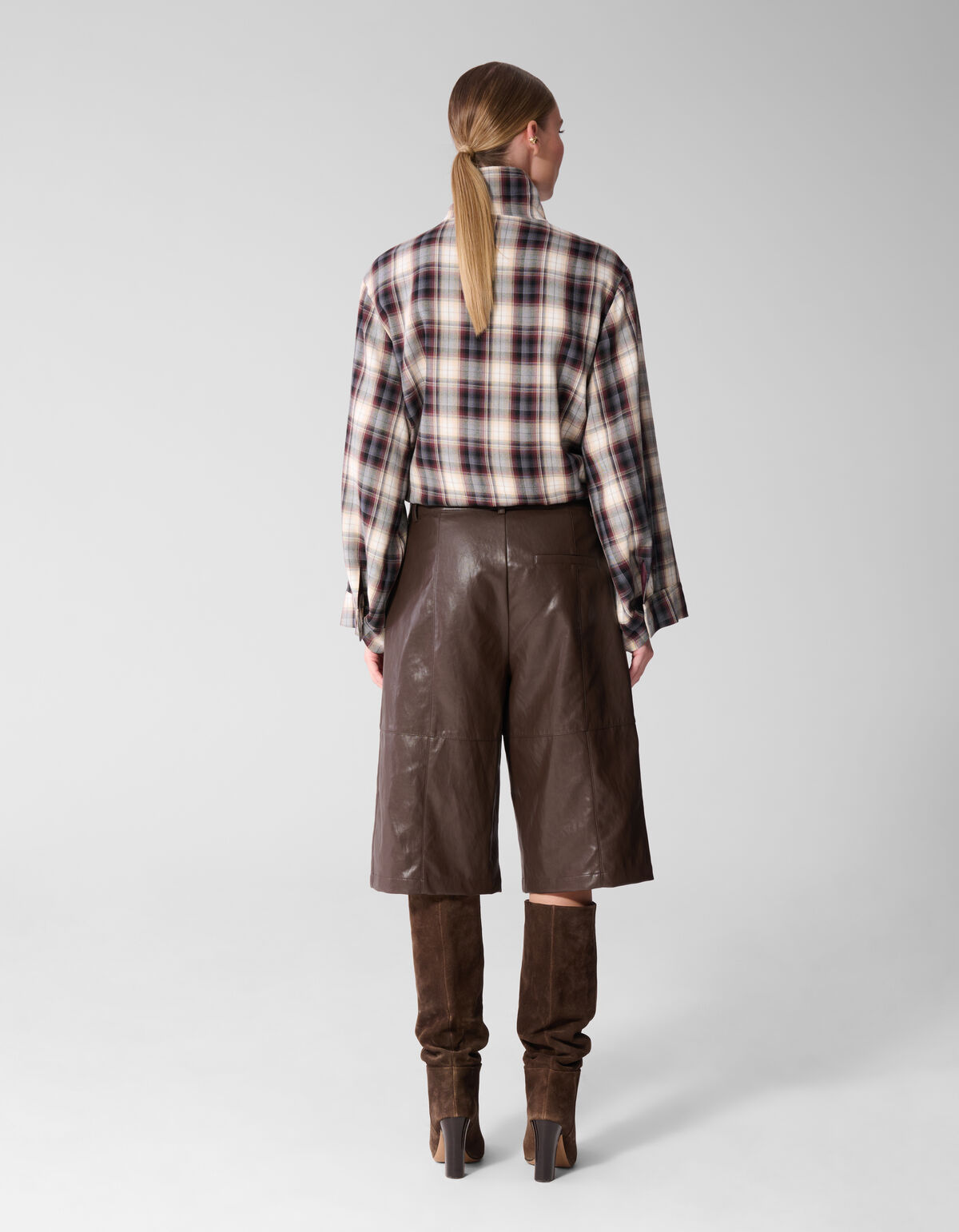 Vegan Leren Bermuda Donkerbruin By Mieke SHOEBY WOMEN