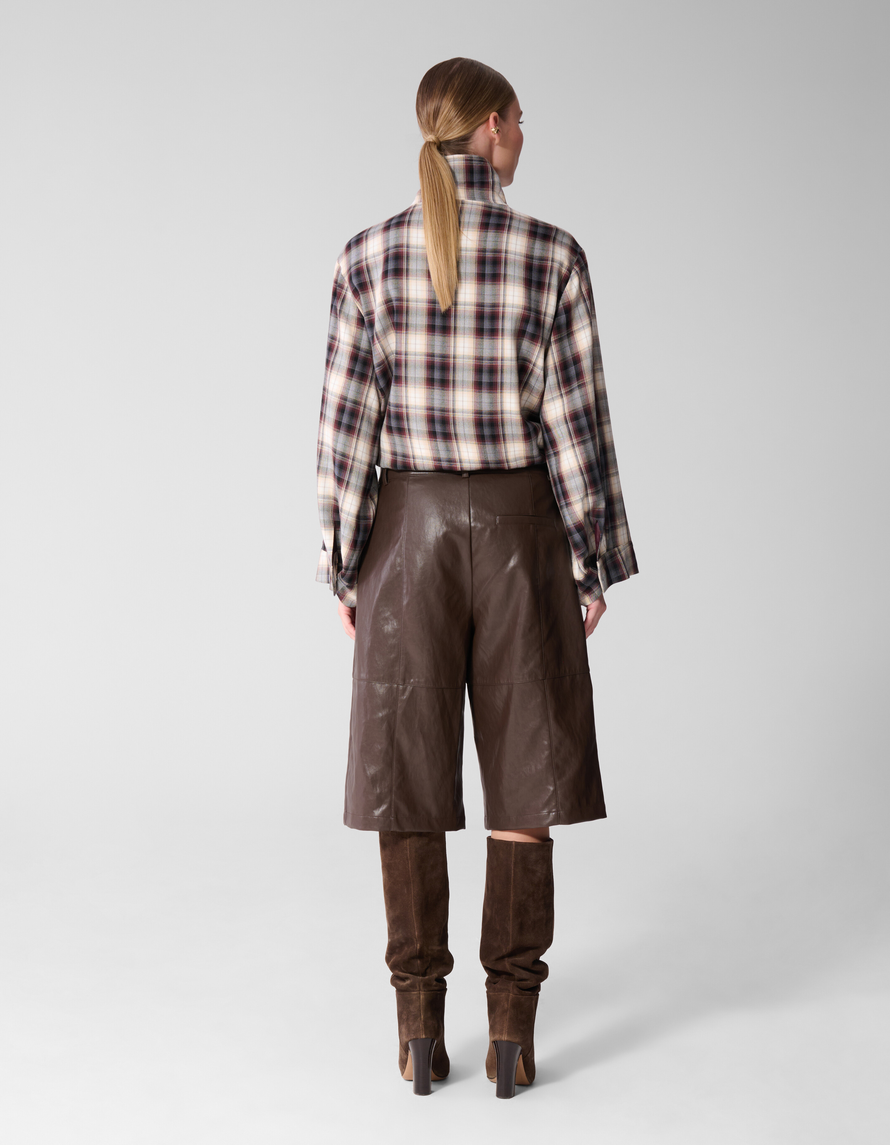 Vegan Leren Bermuda Donkerbruin By Mieke SHOEBY WOMEN