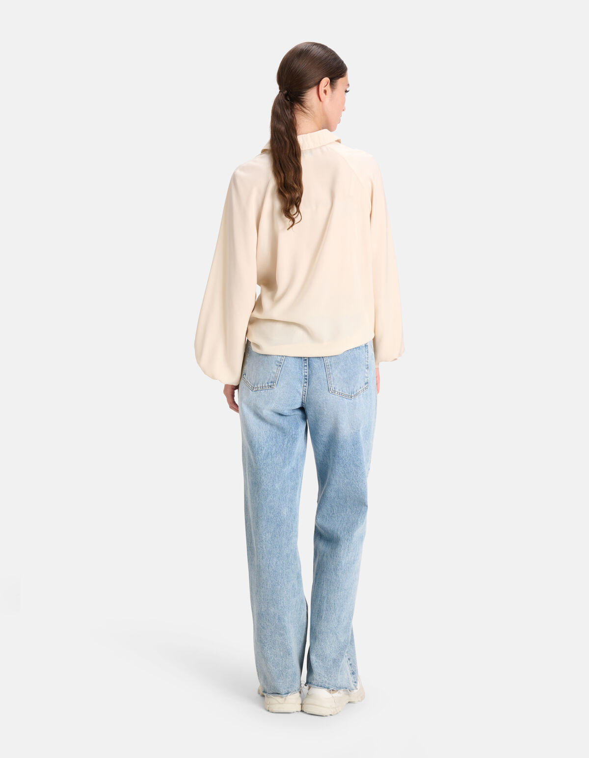 Soepelvallende Blouse Gebroken Wit SHOEBY WOMEN