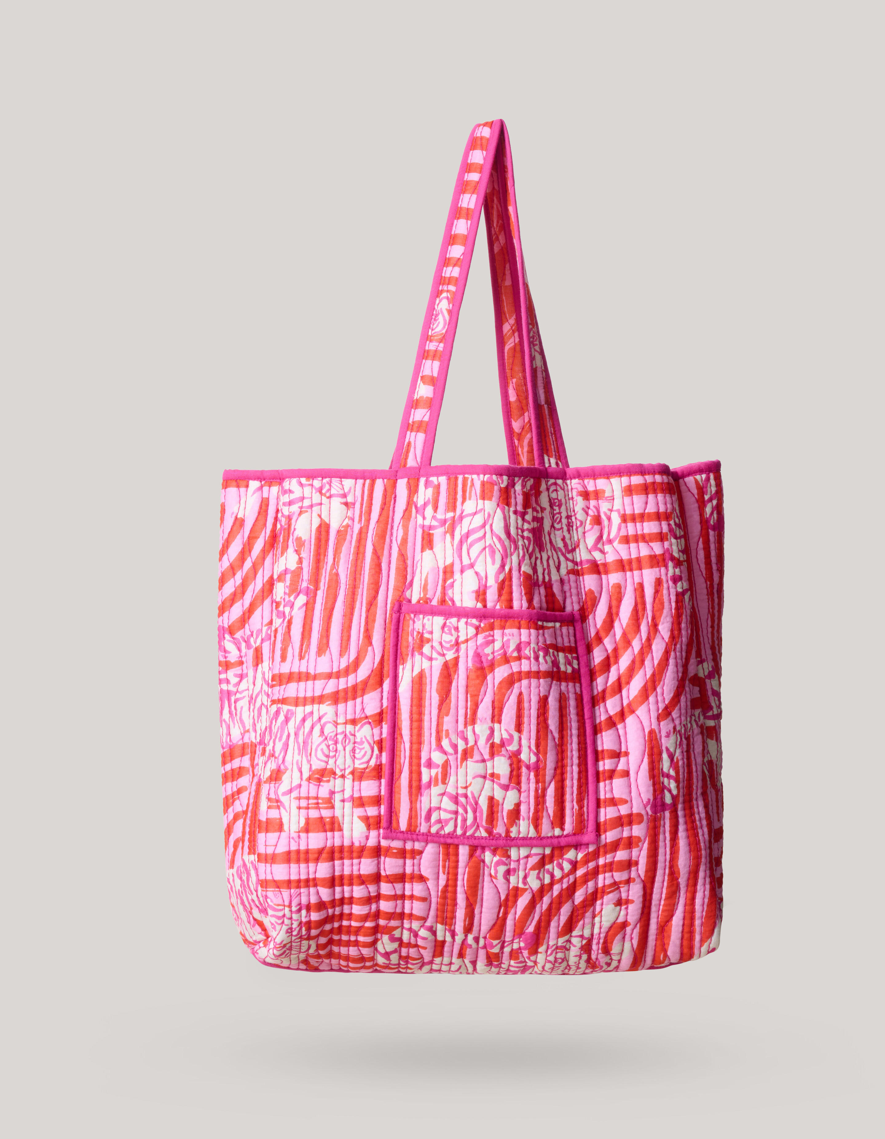 Reversible Printed Shopper Oranje SHOEBY ACCESSOIRES