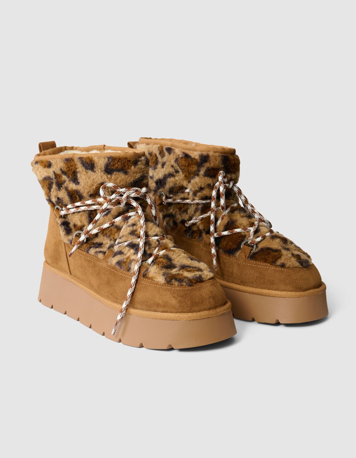 Leopard Enkellaars Bruin SHOEBY SHOES