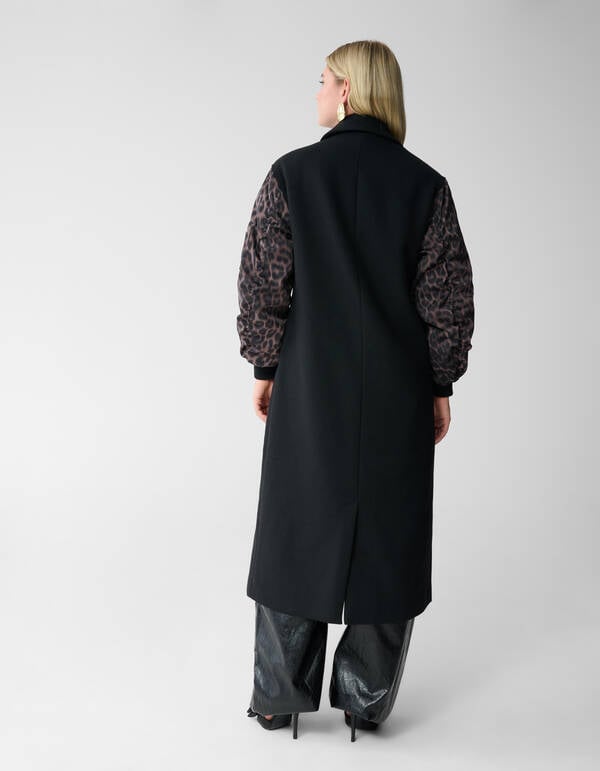 Jacquard Combi Bomber Jas Zwart SHOEBY WOMEN