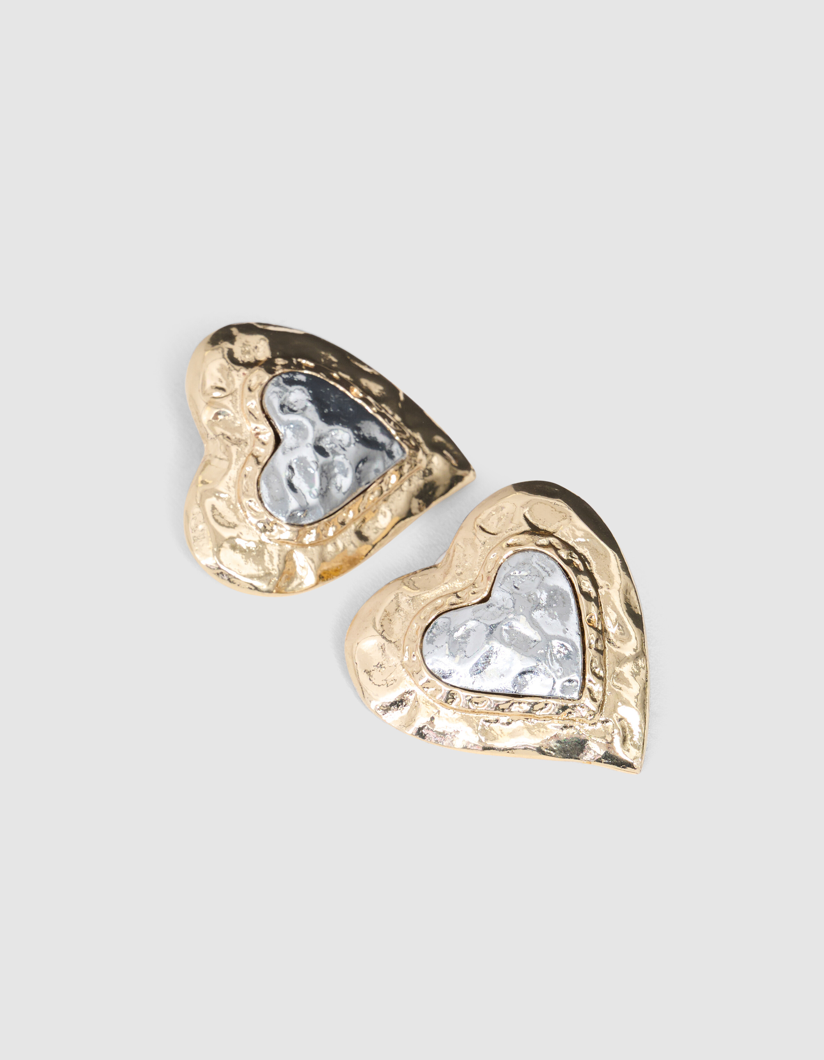 Hammerd Heart Oorbellen Goud SHOEBY ACCESSOIRES