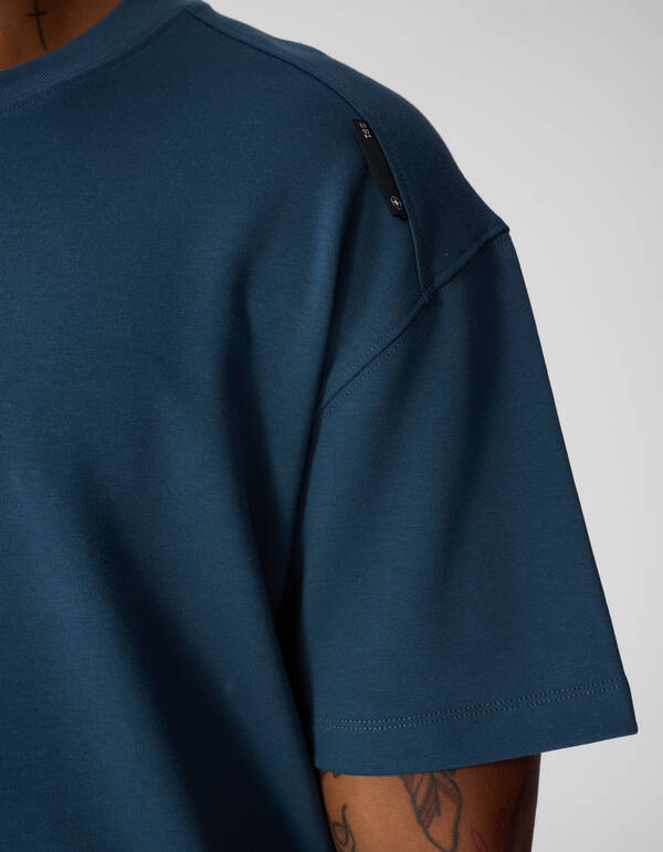 Basis Label T-shirt Blauw SHOEBY MEN