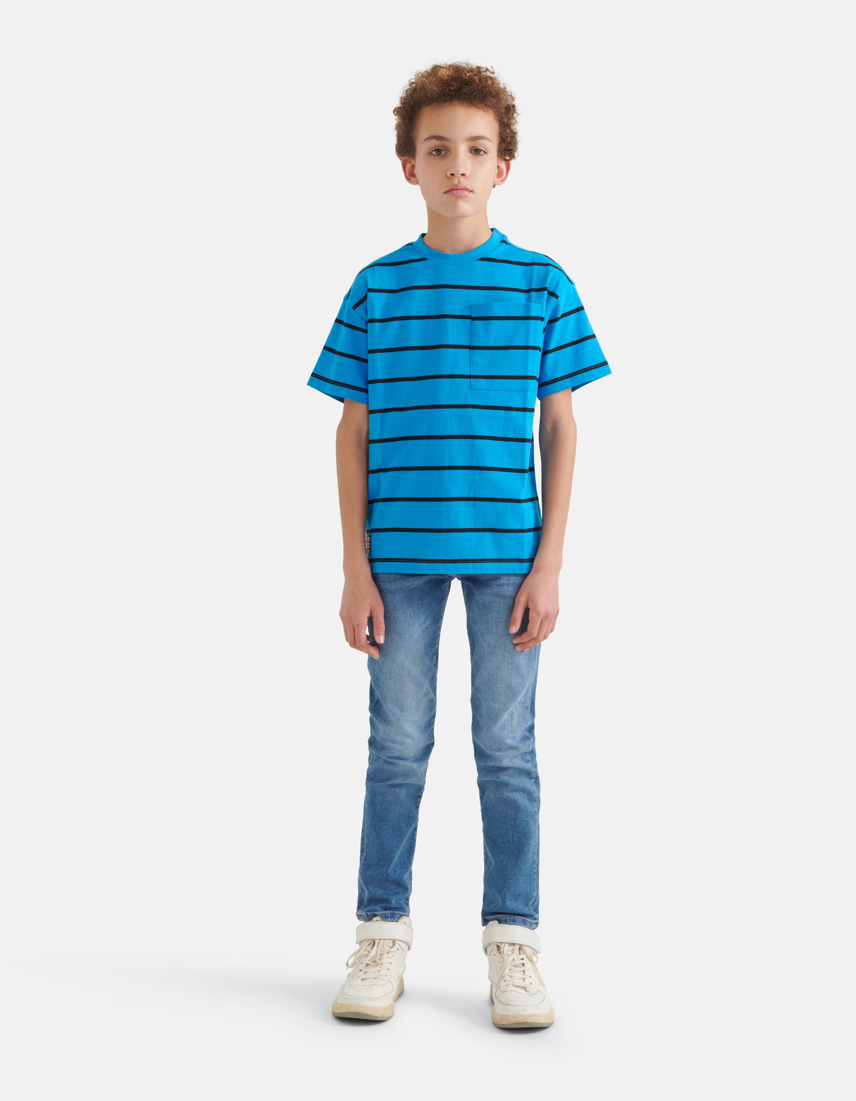 Gestreepte T-shirt Blauw SHOEBY BOYS