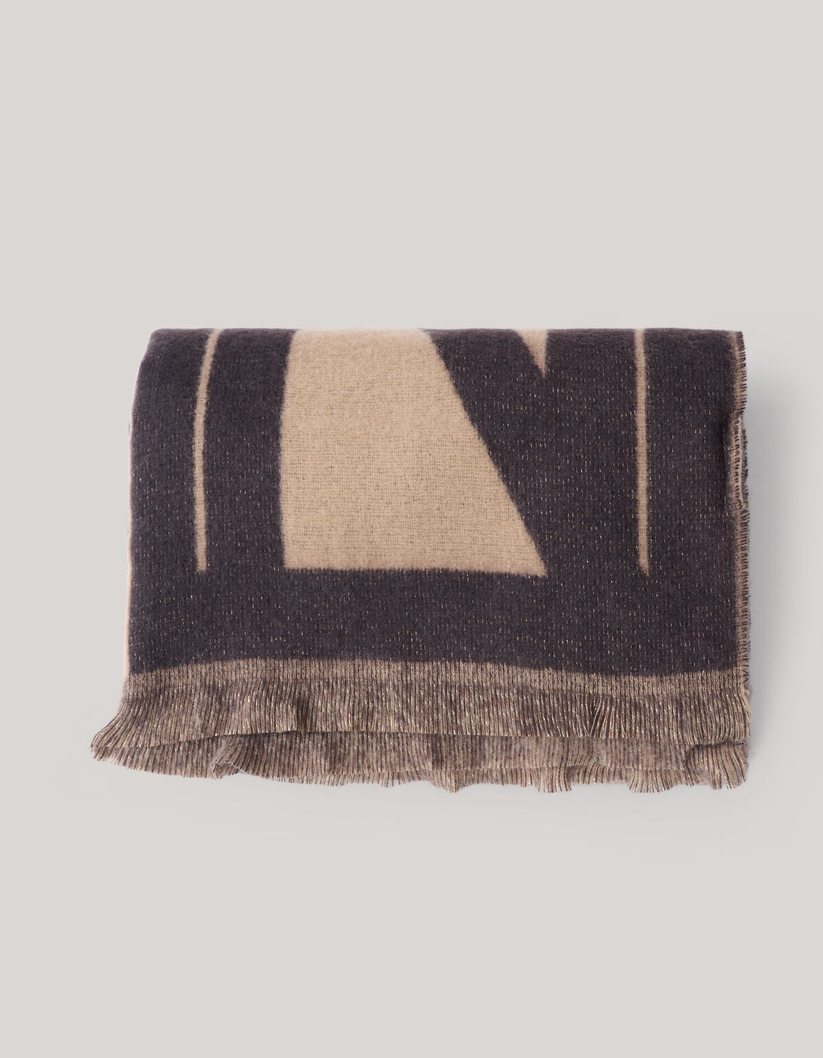 Lurex Sjaal Bruin SHOEBY ACCESSOIRES