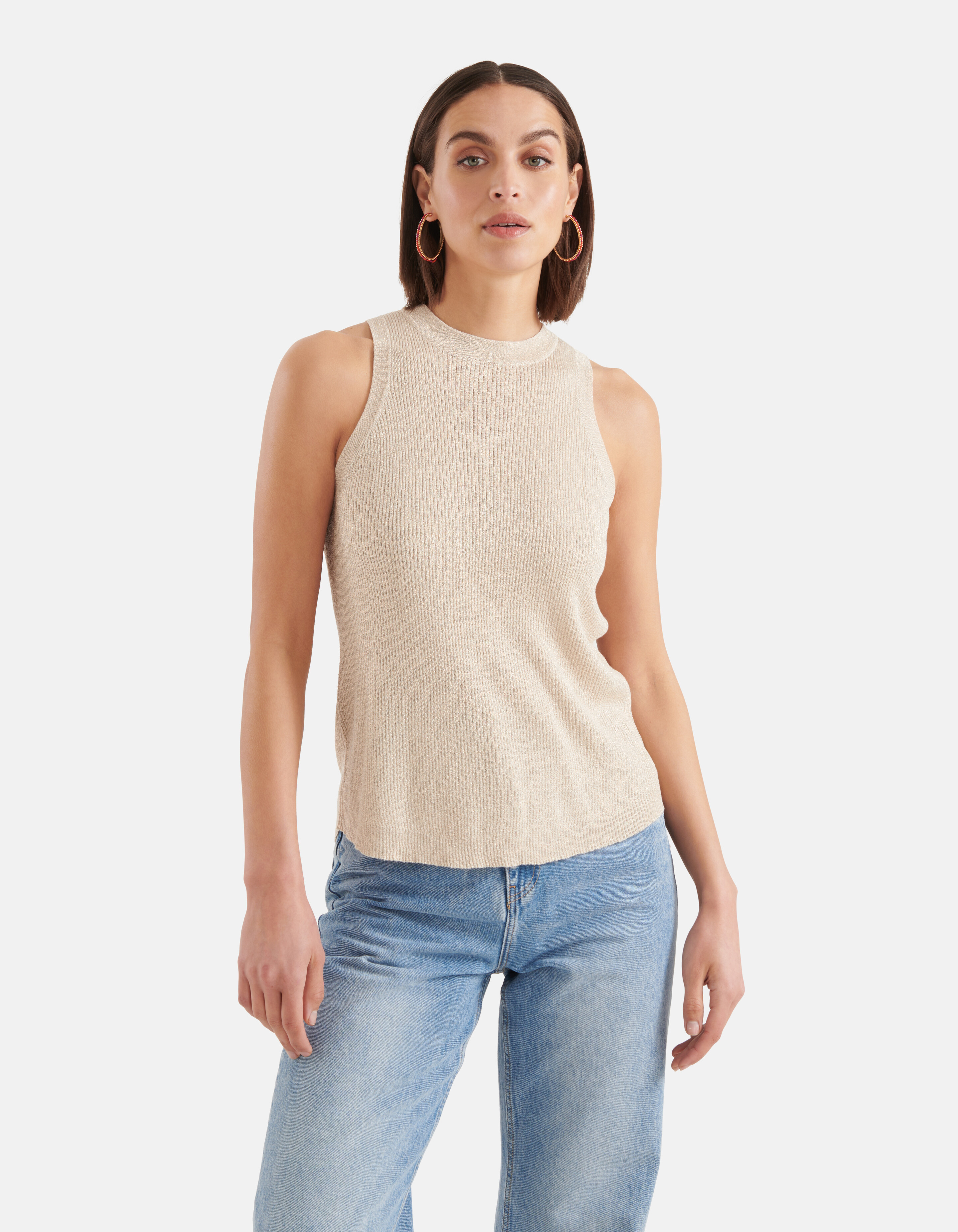 Glitter Top Beige SHOEBY WOMEN