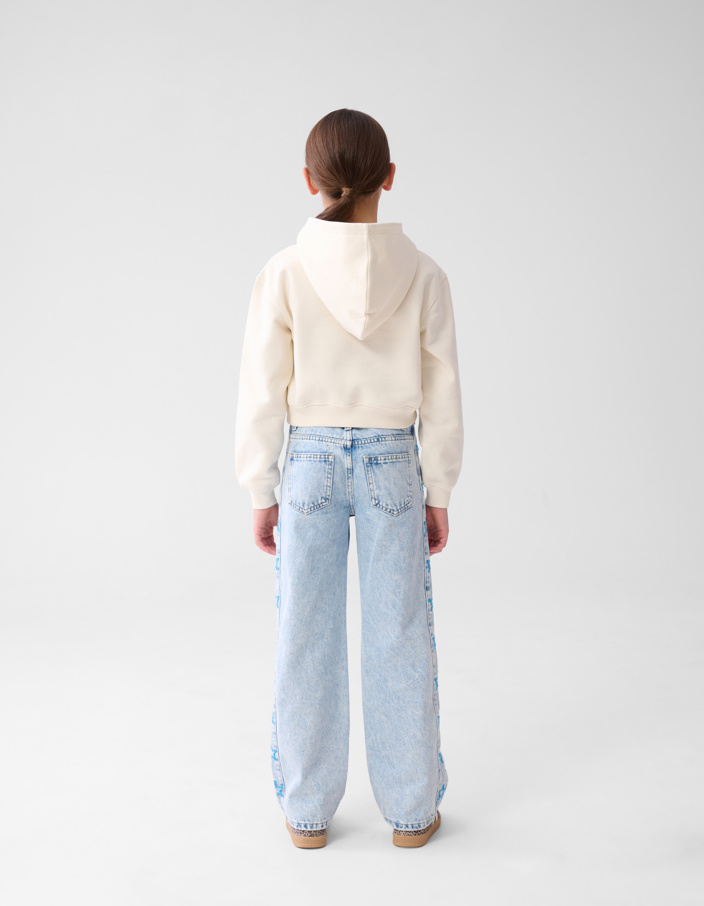 Sterren Wide Leg Fit Jeans Blauw SHOEBY GIRLS