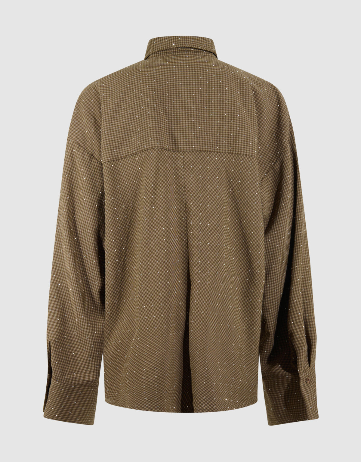 Ruiten Strass Blouse Bruin SHOEBY WOMEN