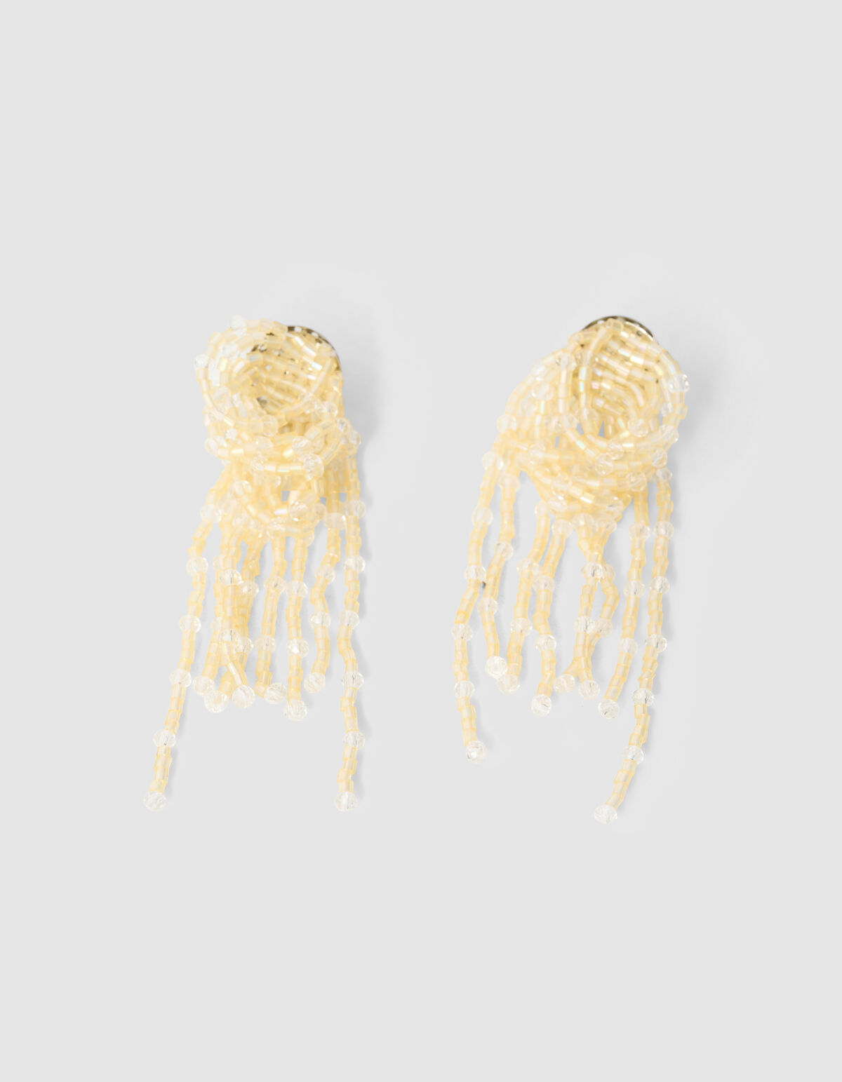 Multi Beaded Oorbellen Lichtgeel SHOEBY ACCESSOIRES