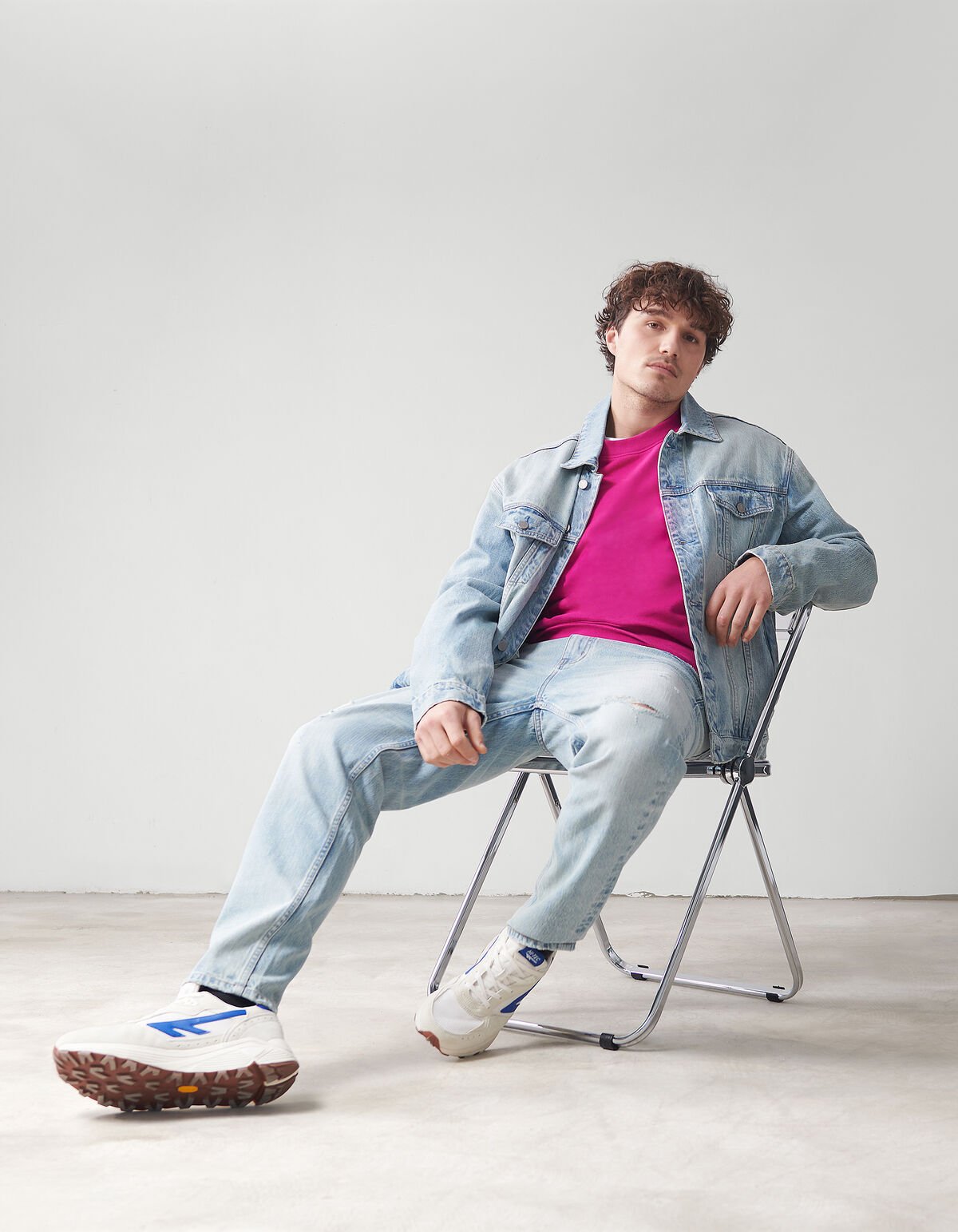 Loose Fit Jeans Bleached L30 By Fred SHOEBY MEN