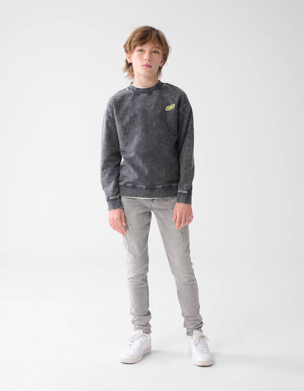 Tapered Fit Jeans Grijs SHOEBY BOYS