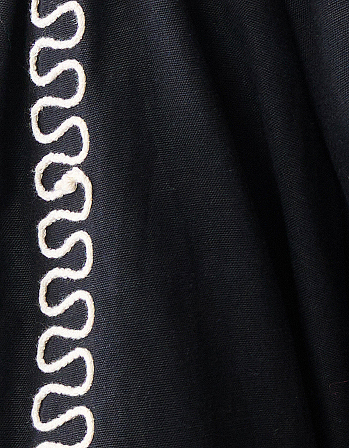 Embroidery Cropped Top Zwart SHOEBY WOMEN