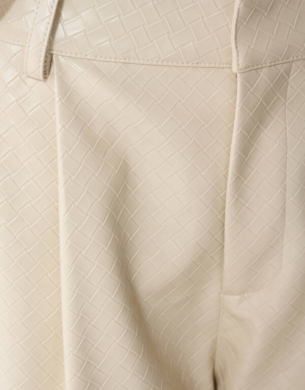 Braided Barrel Fit Broek Gebroken Wit SHOEBY WOMEN