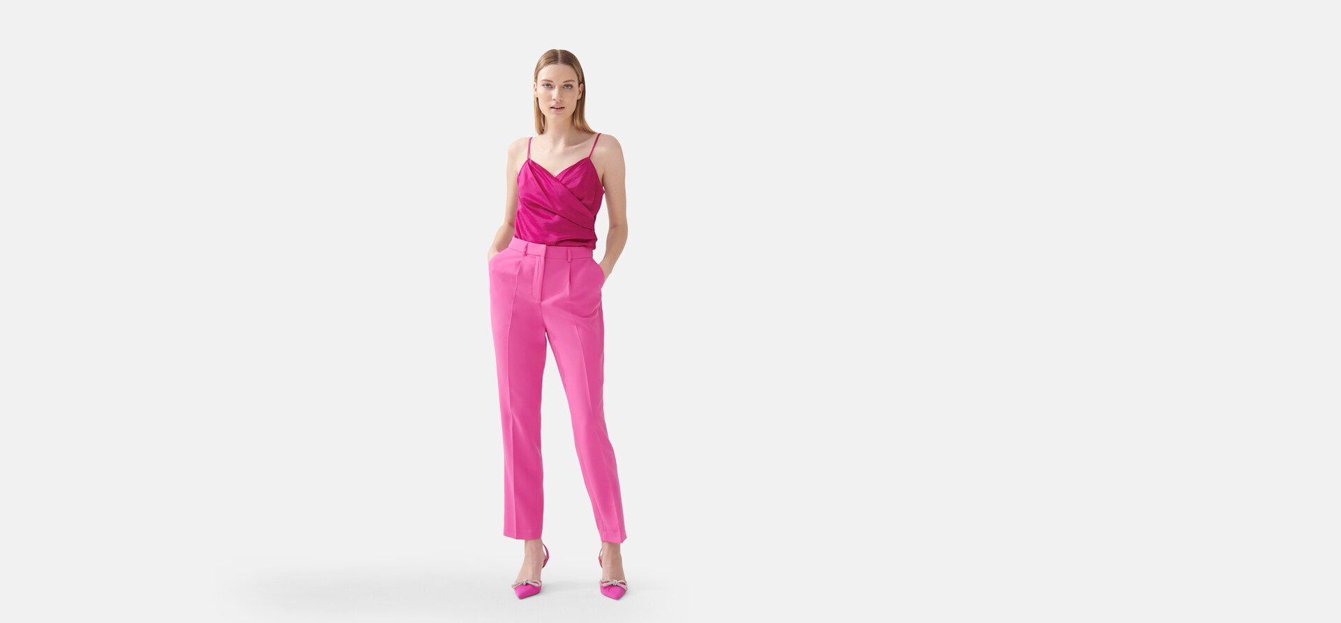 Straight Fit Pantalon Roze SHOEBY WOMEN