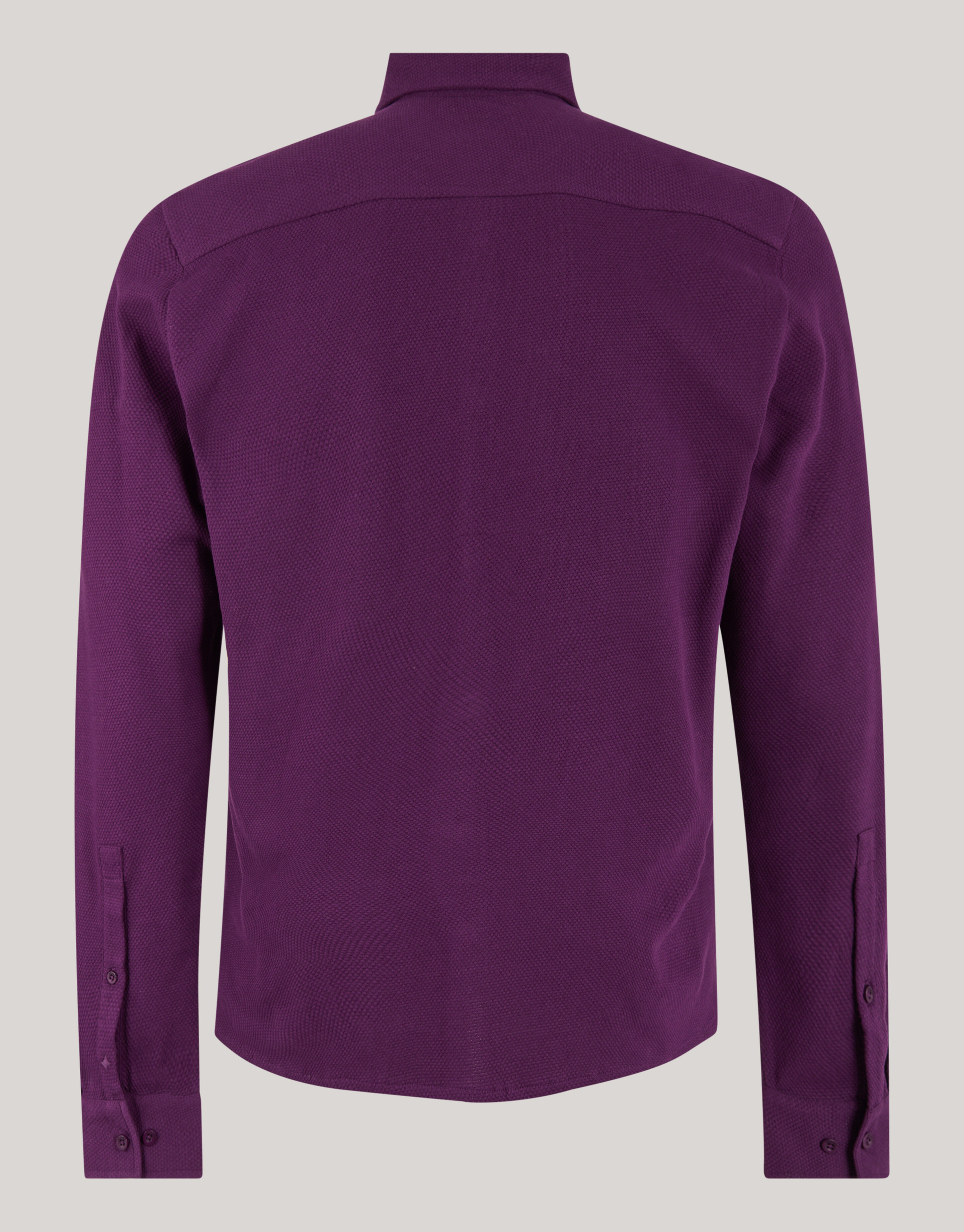 Structuur Overhemd Donkerrood SHOEBY MEN
