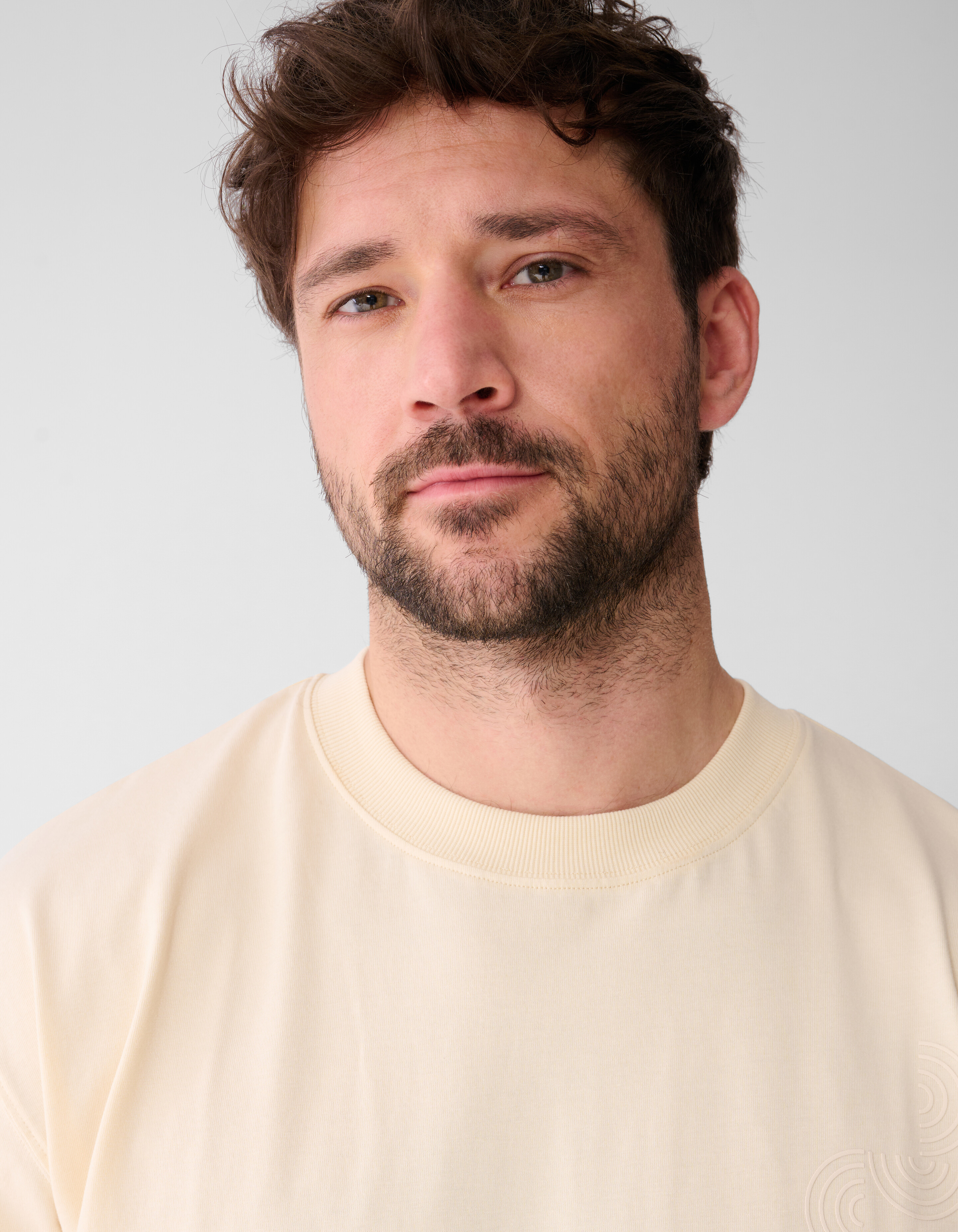 Organic Artwork T-shirt Lichtgeel SHOEBY MEN