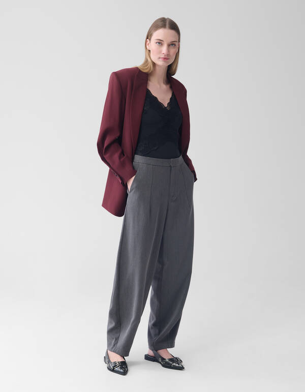 Balloon Fit Broek Donkergrijs SHOEBY WOMEN