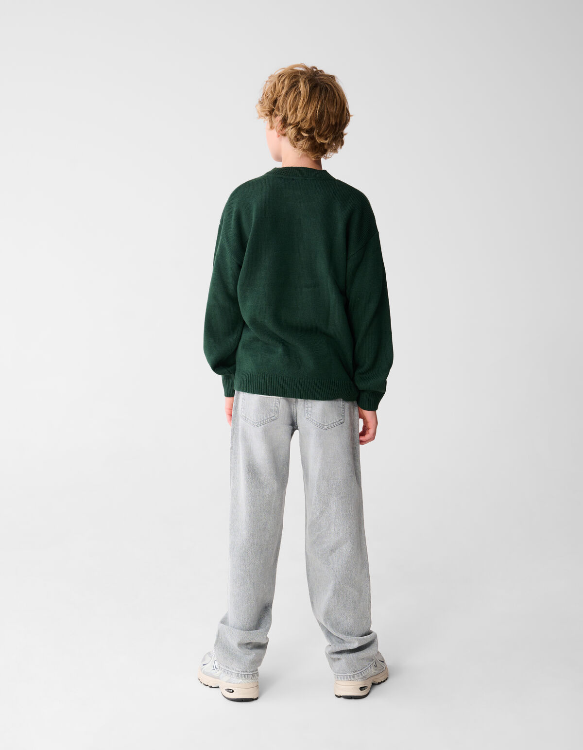 Baggy Fit Jeans Lichtgrijs SHOEBY BOYS