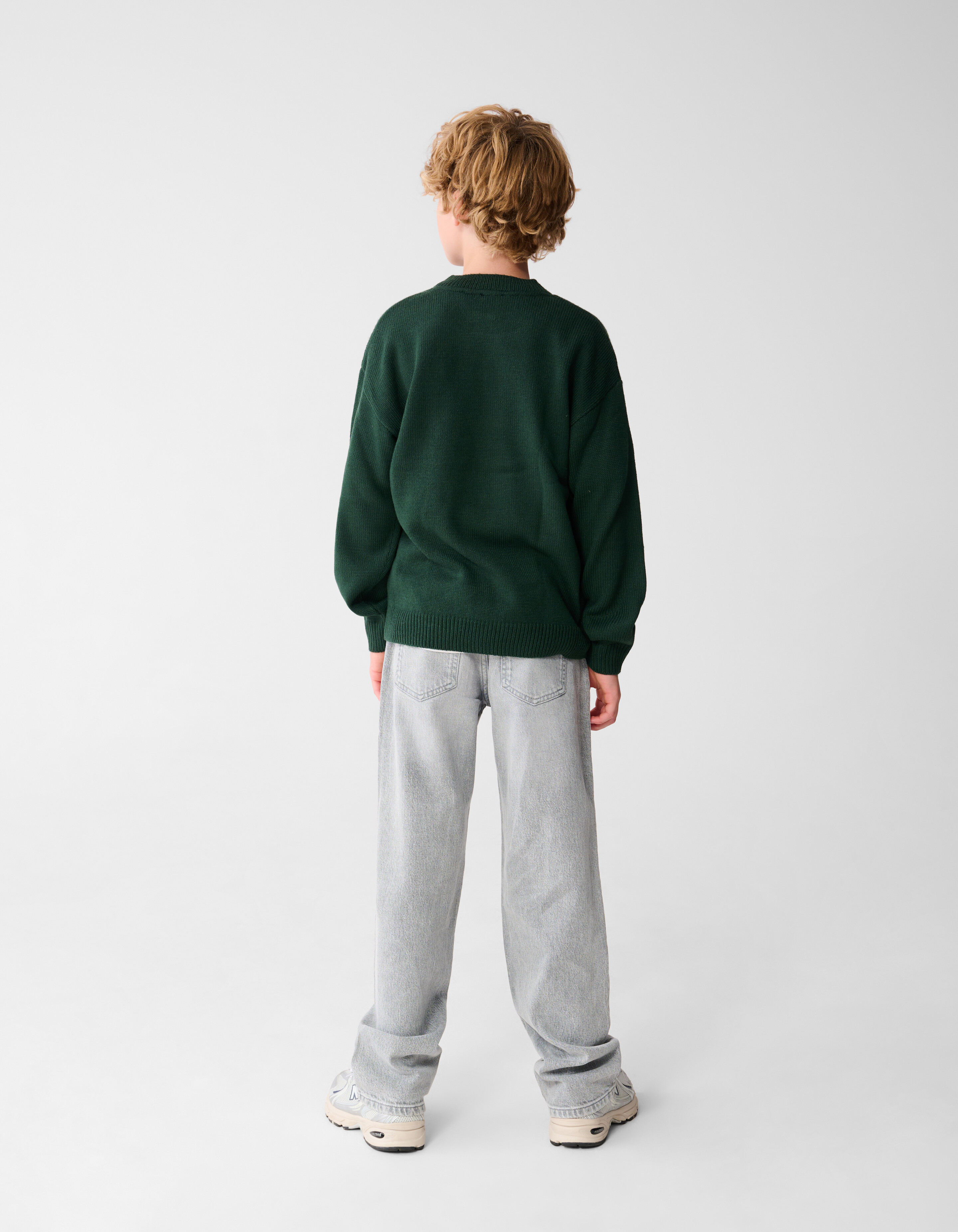 Baggy Fit Jeans Lichtgrijs SHOEBY BOYS