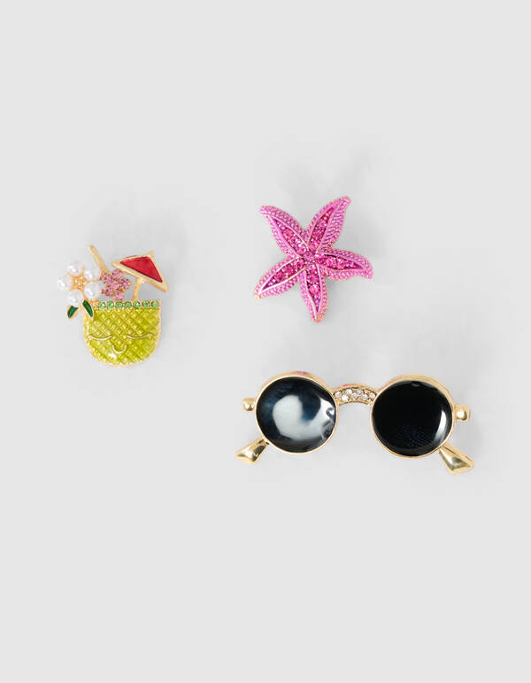 Summer Broche Set Goud SHOEBY ACCESSOIRES