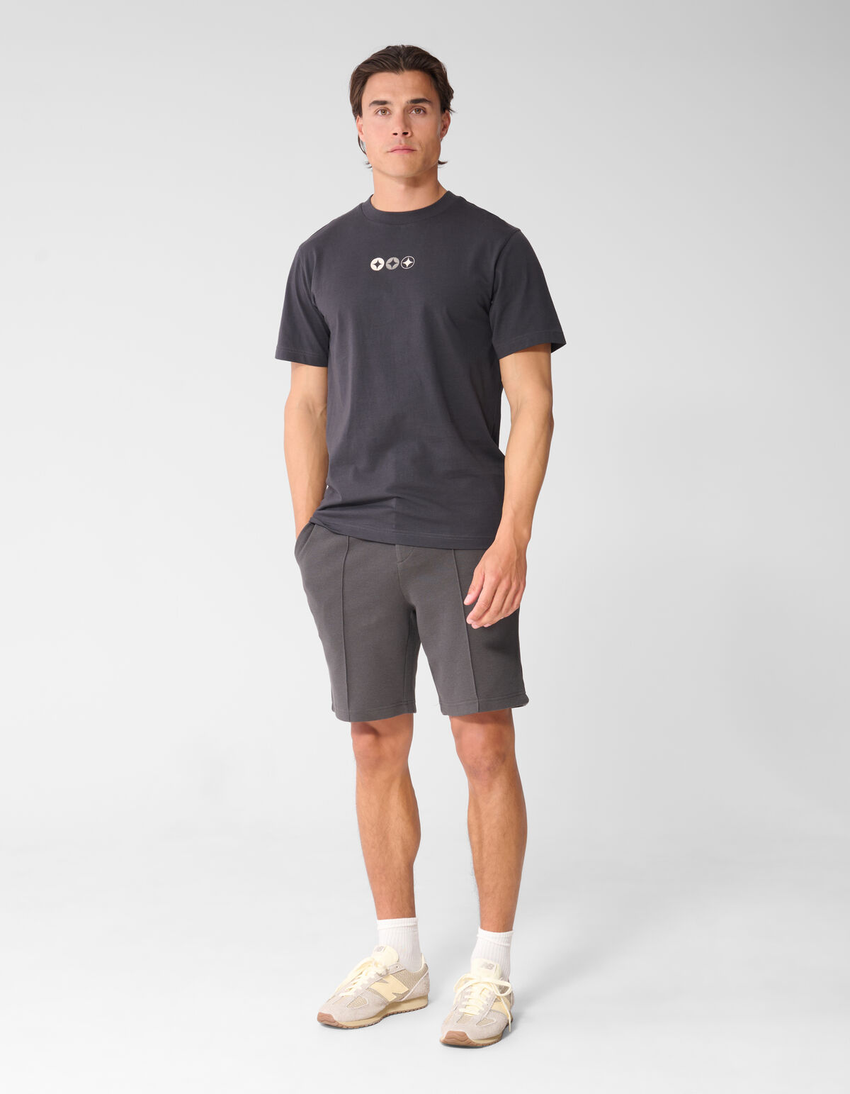 Spark Logo Artwork T-shirt Donkergrijs SHOEBY MEN