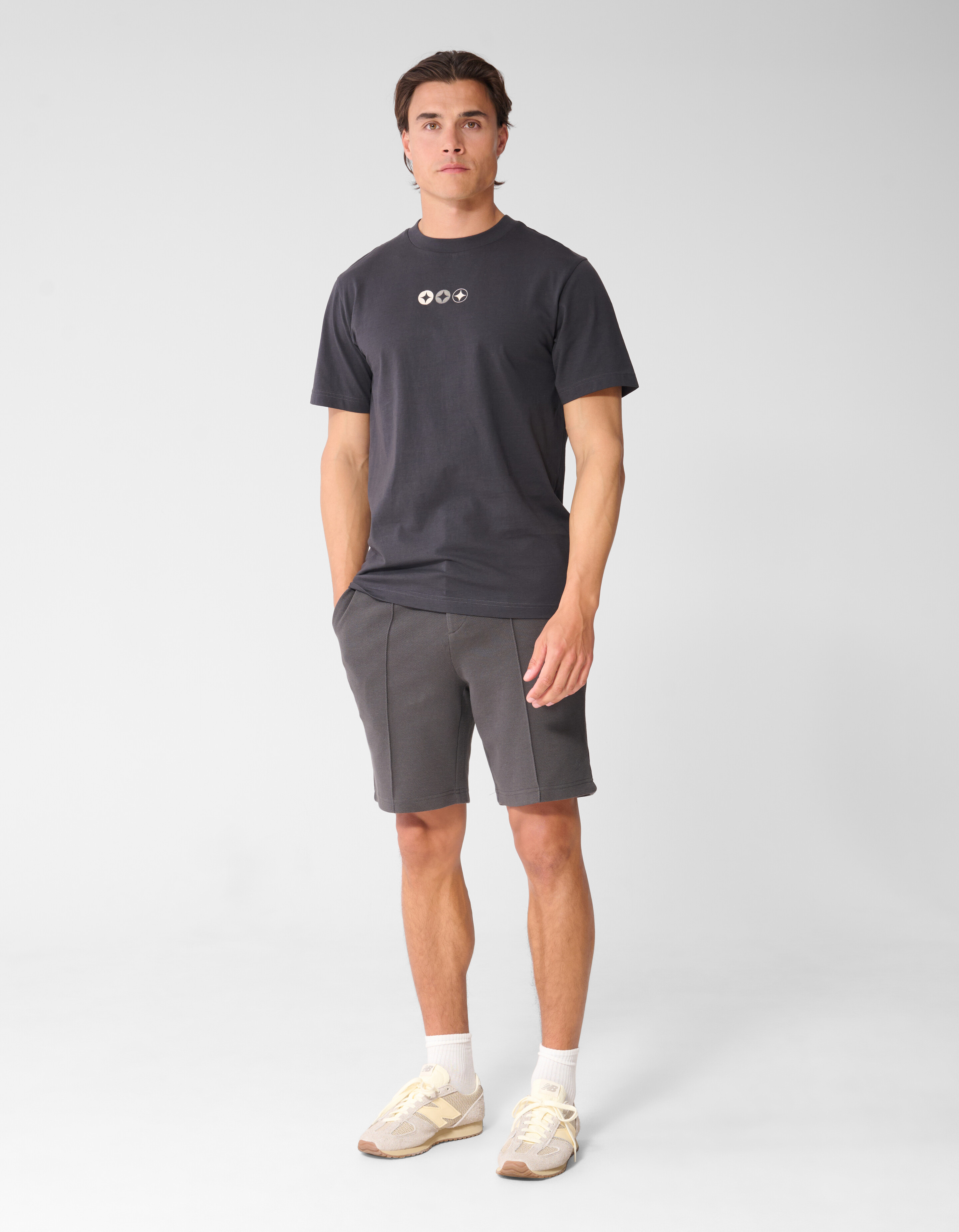 Spark Logo Artwork T-shirt Donkergrijs SHOEBY MEN