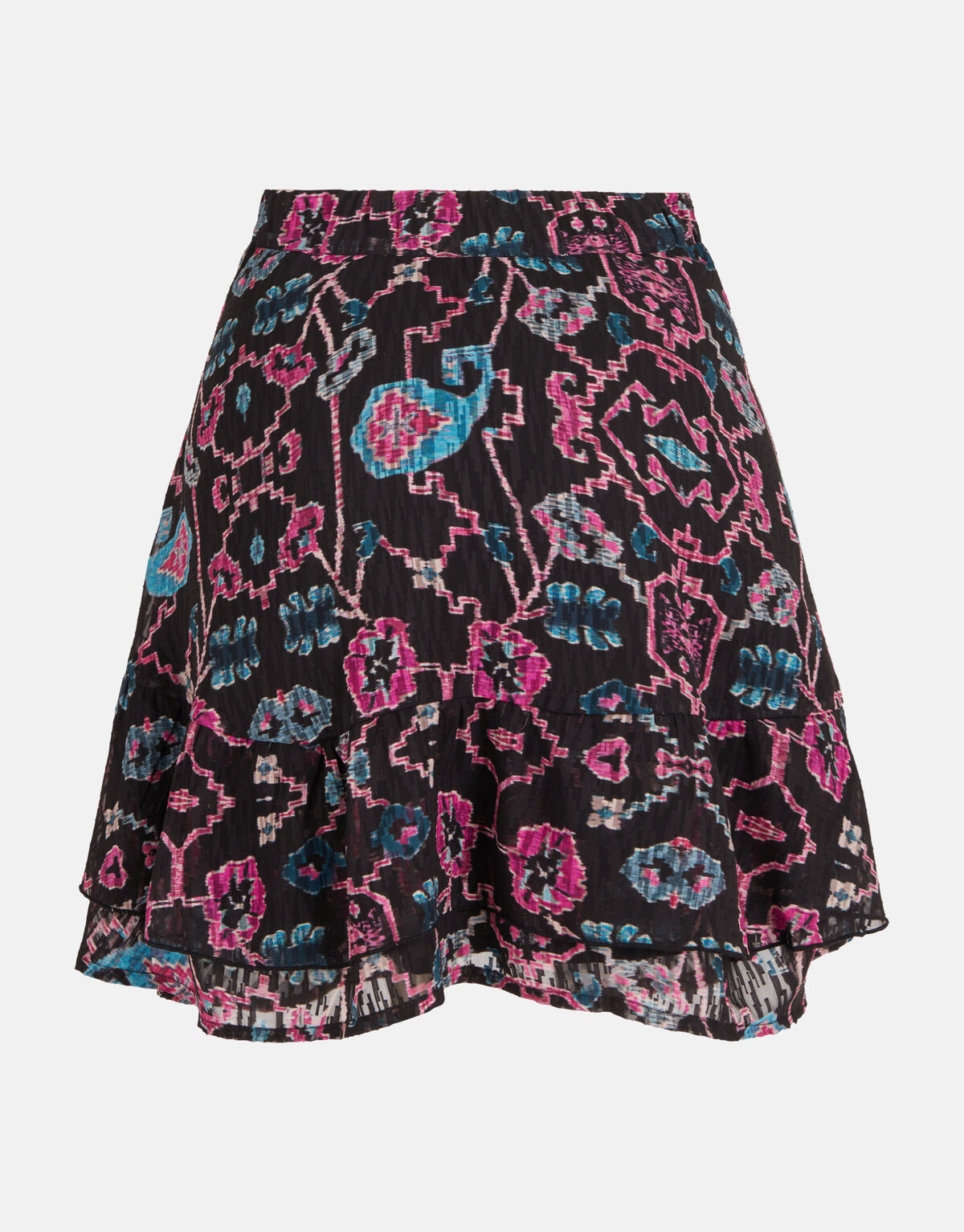 Grafische Print Rok Zwart SHOEBY WOMEN