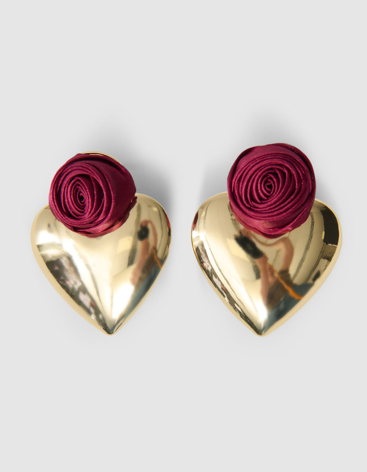 Roos Heart Oorbellen Goud SHOEBY ACCESSOIRES