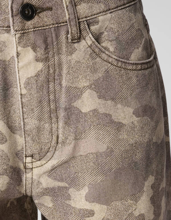 Camo Baggy Fit Jeans Lichtbruin SHOEBY BOYS