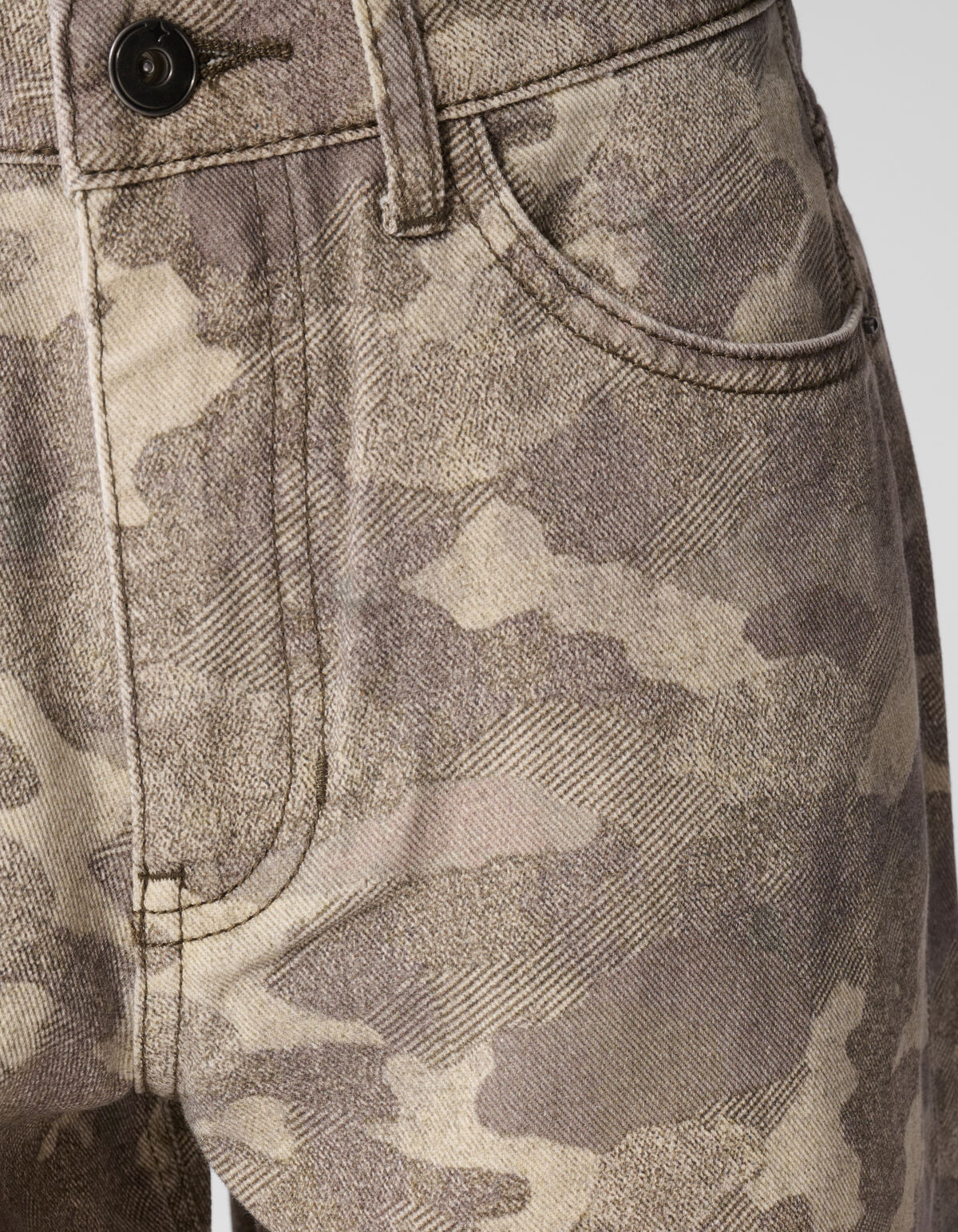 Camo Baggy Fit Jeans Lichtbruin SHOEBY BOYS