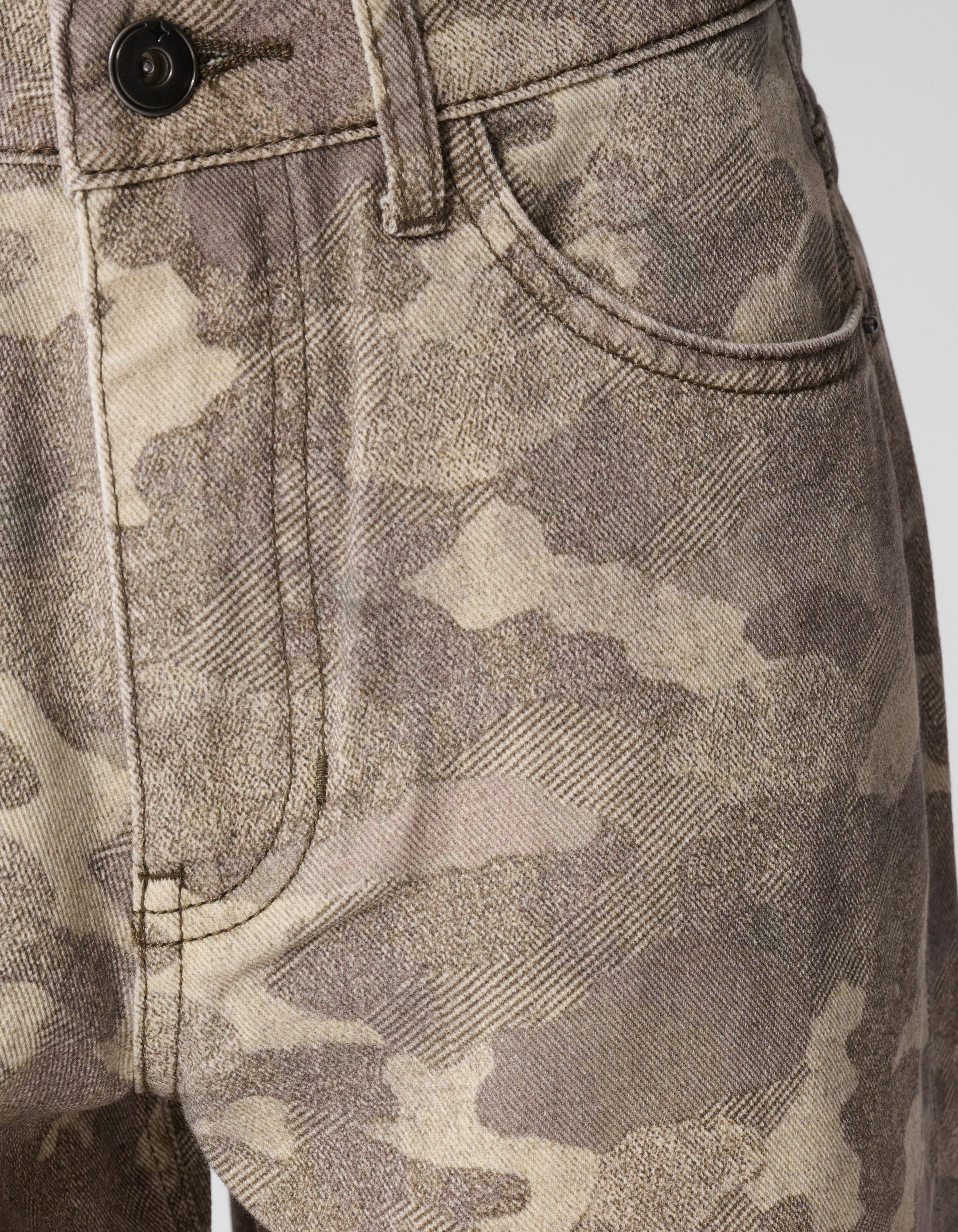 Camo Baggy Fit Jeans Lichtbruin SHOEBY BOYS