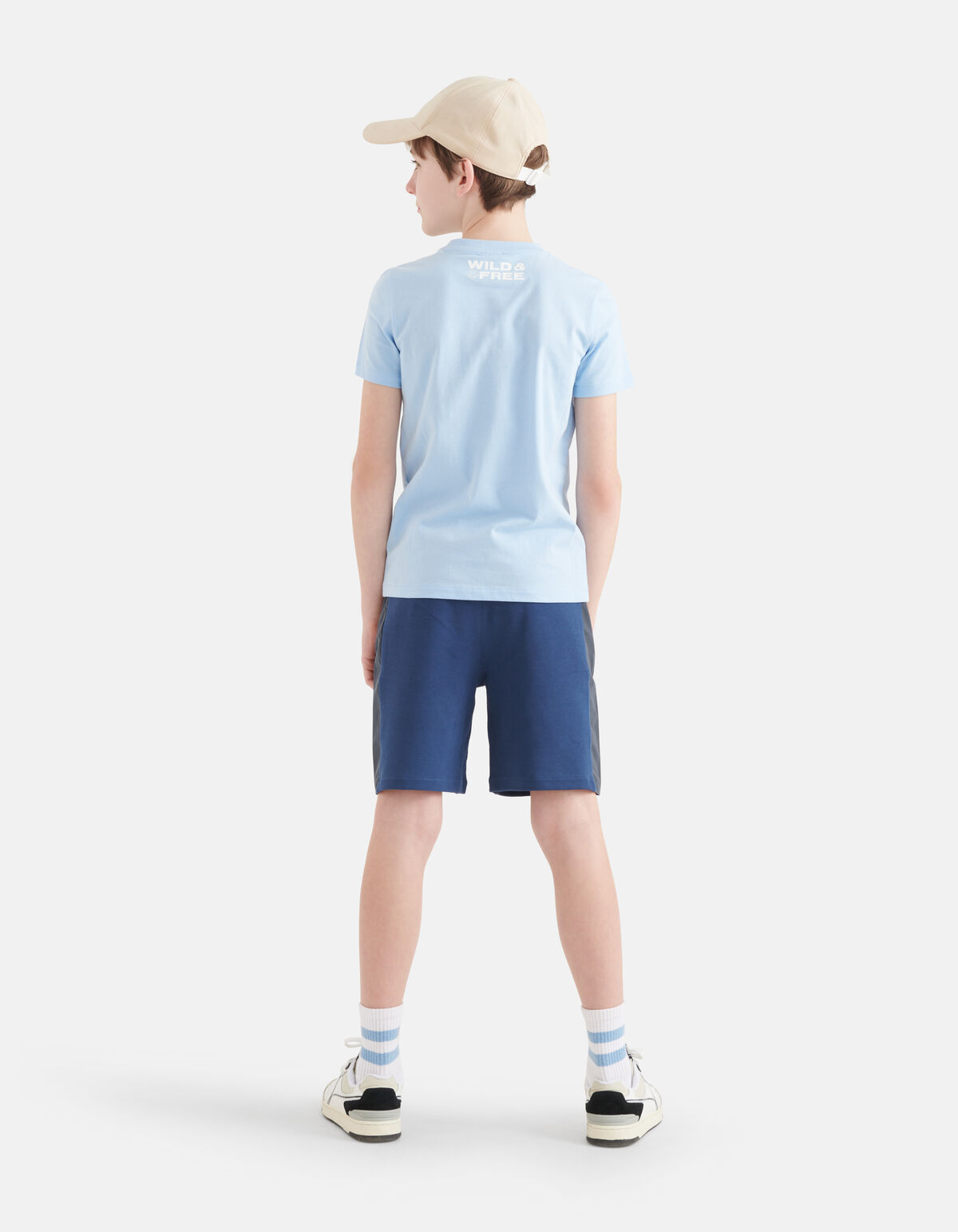 Grafisch Artwork T-shirt Lichtblauw SHOEBY BOYS