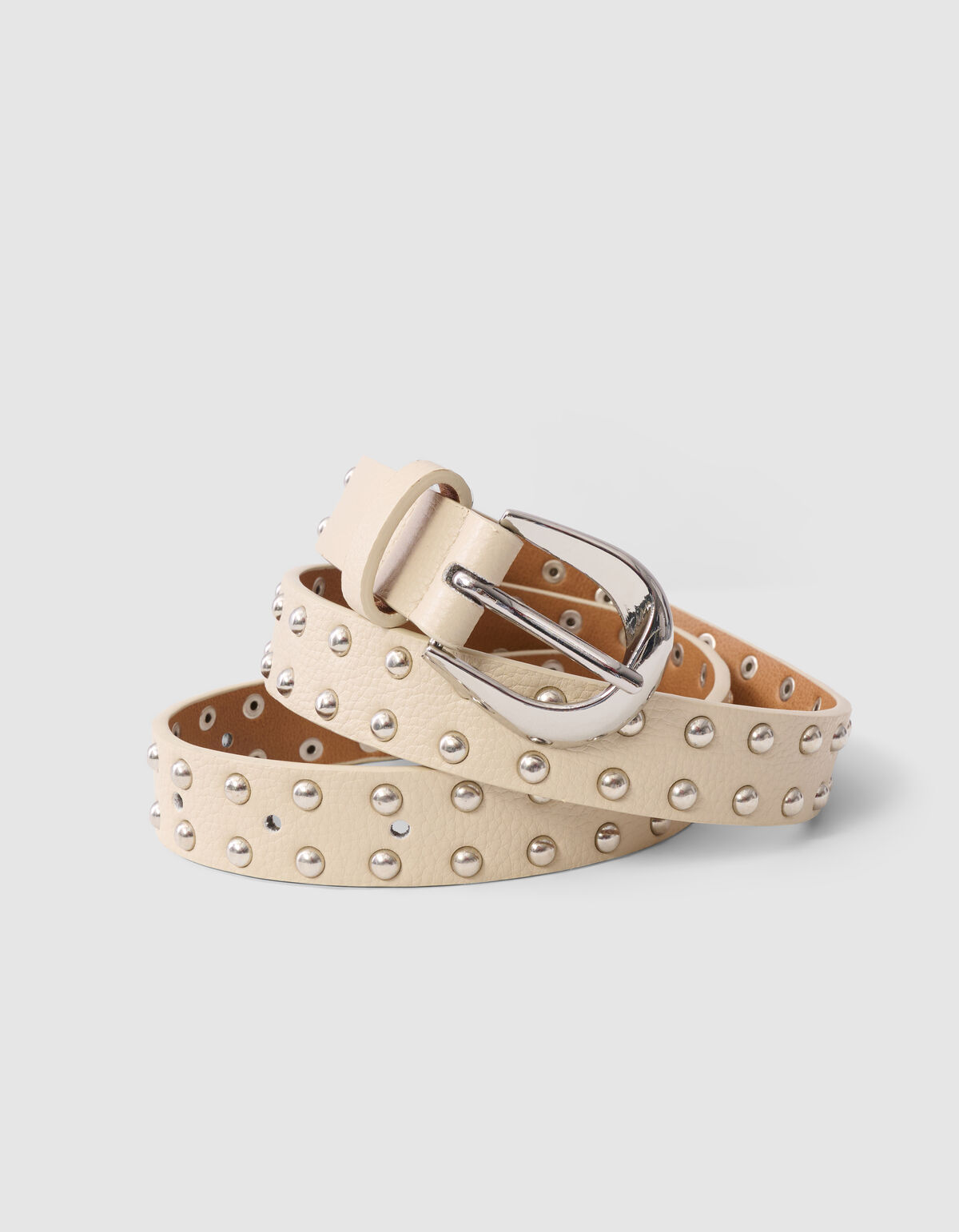 Studs Riem Gebroken Wit SHOEBY ACCESSOIRES