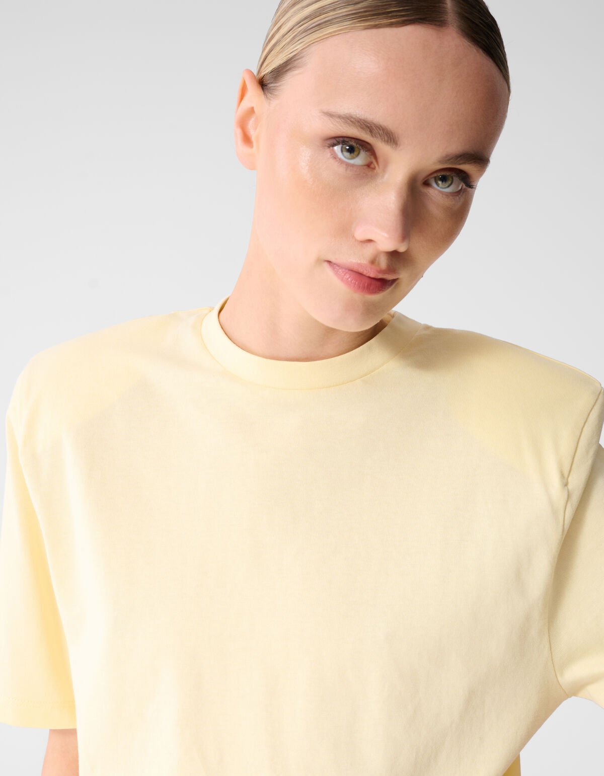 Flower T-shirt Geel SHOEBY WOMEN