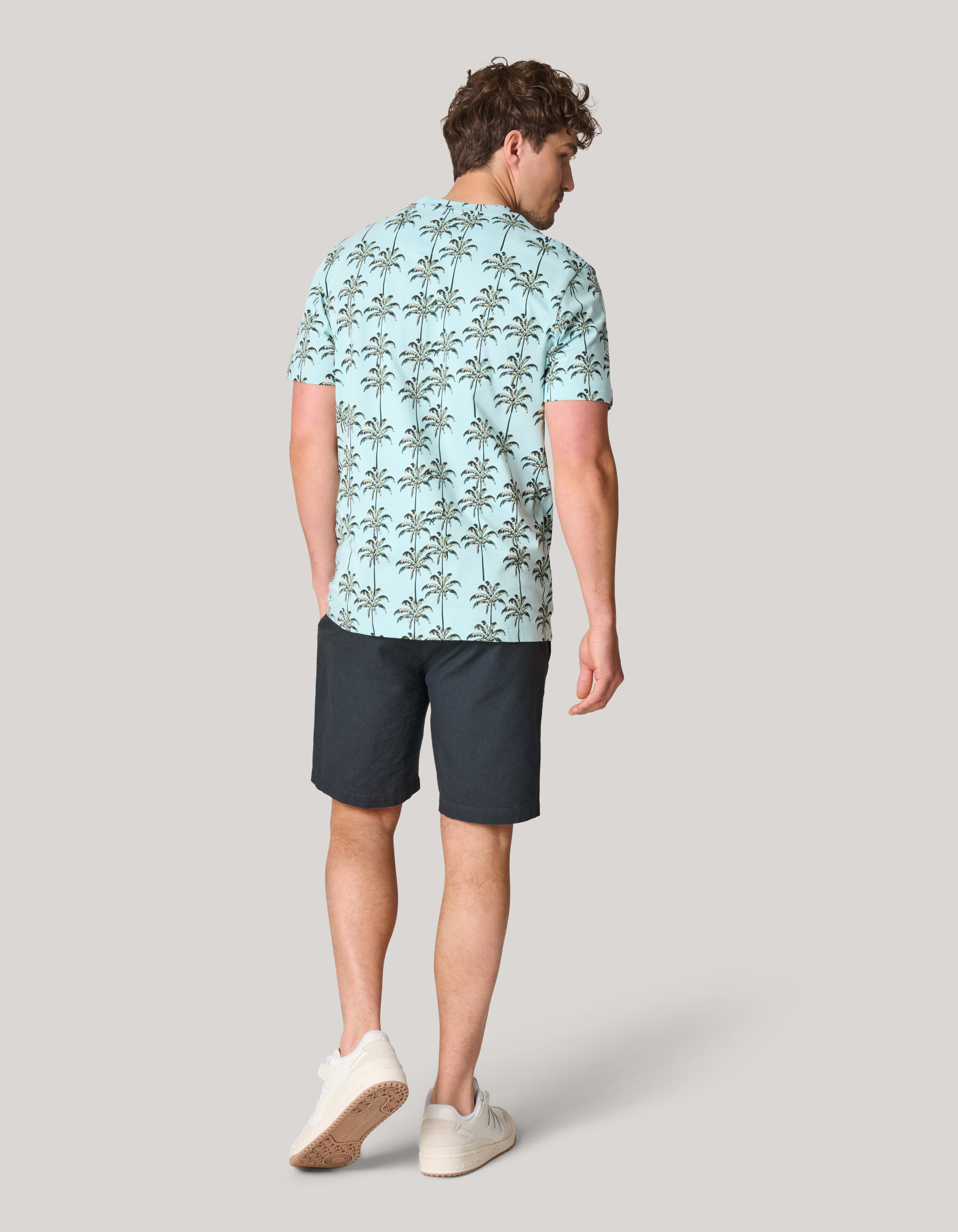 Printed T-shirt Lichtblauw SHOEBY MEN