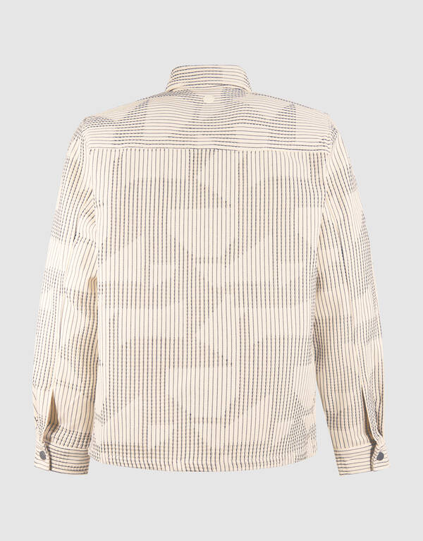 Waffle Camo Overshirt Gebroken Wit SHOEBY MEN