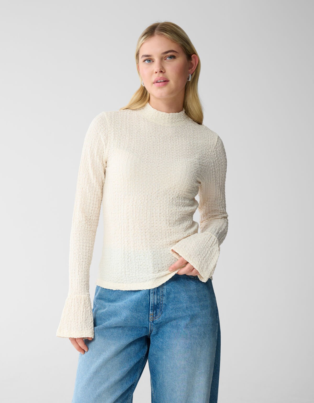 Structuur Top Gebroken Wit SHOEBY WOMEN