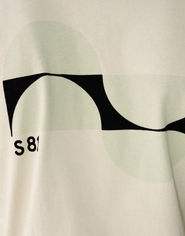 Fancy Artwork T-shirt Lichtgroen SHOEBY MEN