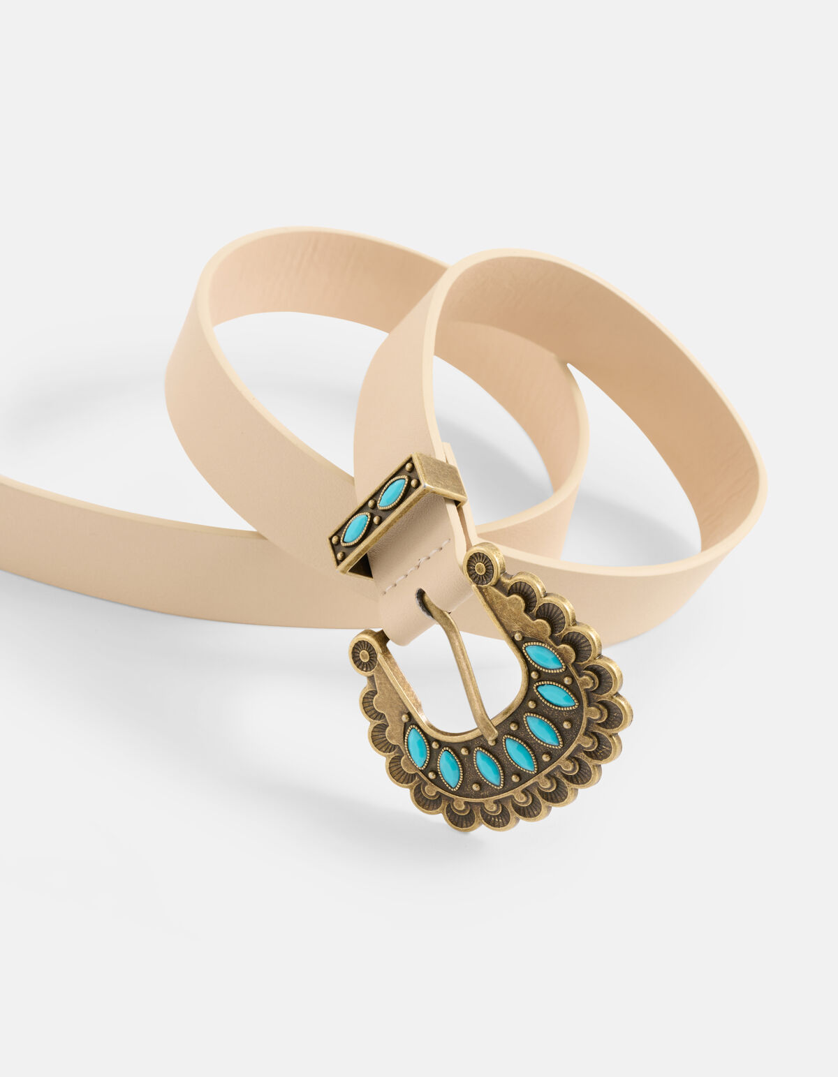 Vintage Bloemen Riem Gebroken Wit SHOEBY ACCESSOIRES