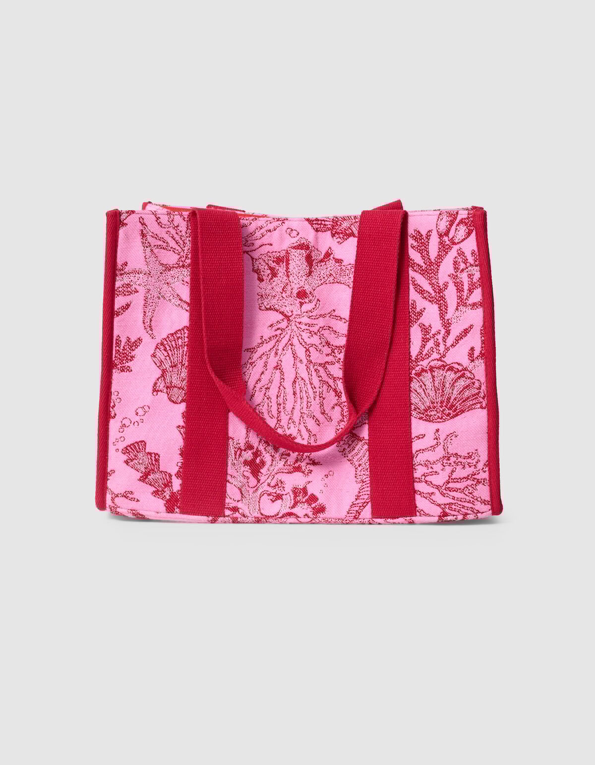 Jacquard Shopper Roze SHOEBY ACCESSOIRES