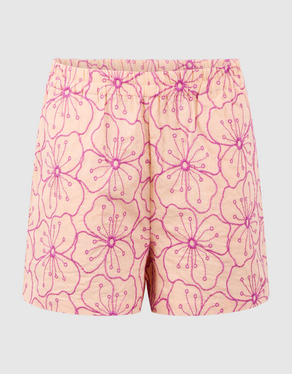 Flower Embroidery Short Lichtoranje SHOEBY GIRLS