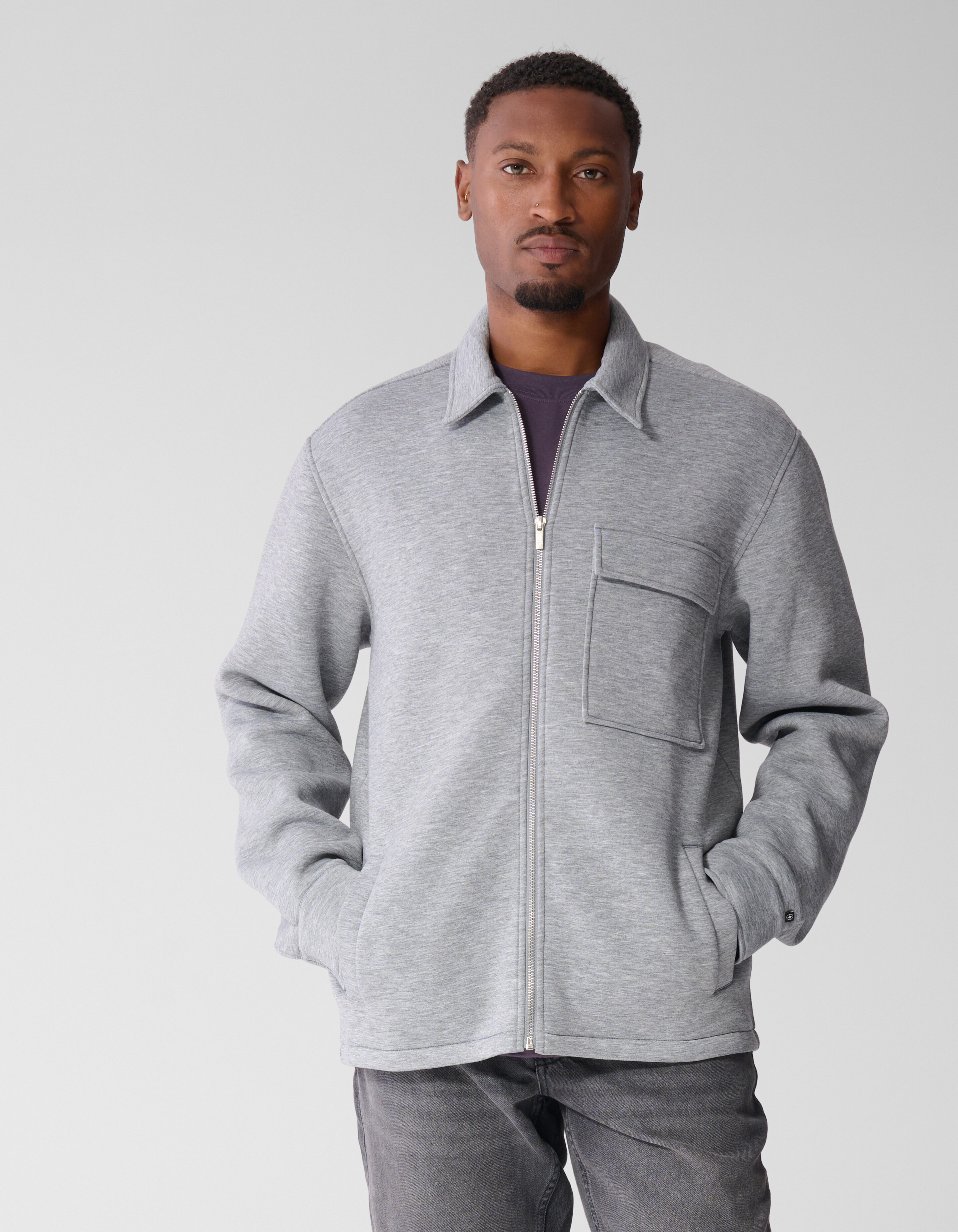 Scuba Overshirt Lichtgrijs SHOEBY MEN