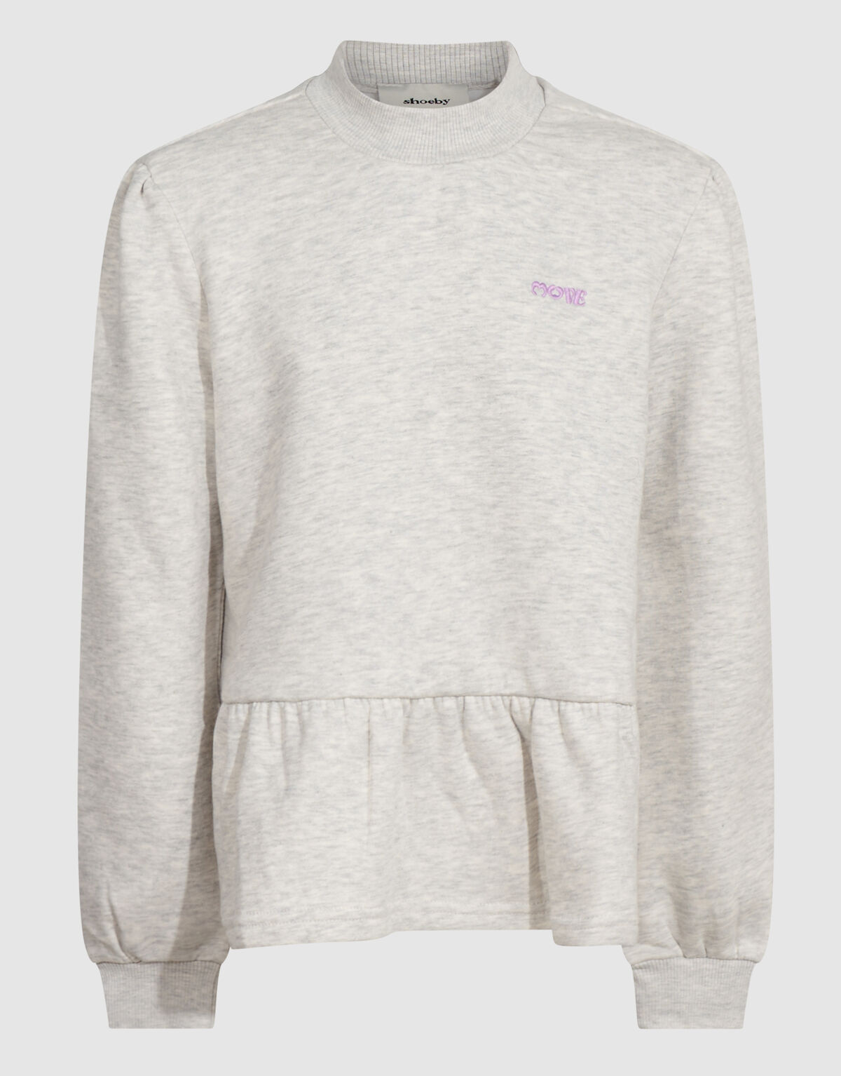 Peplum Sweater Lichtgrijs SHOEBY GIRLS