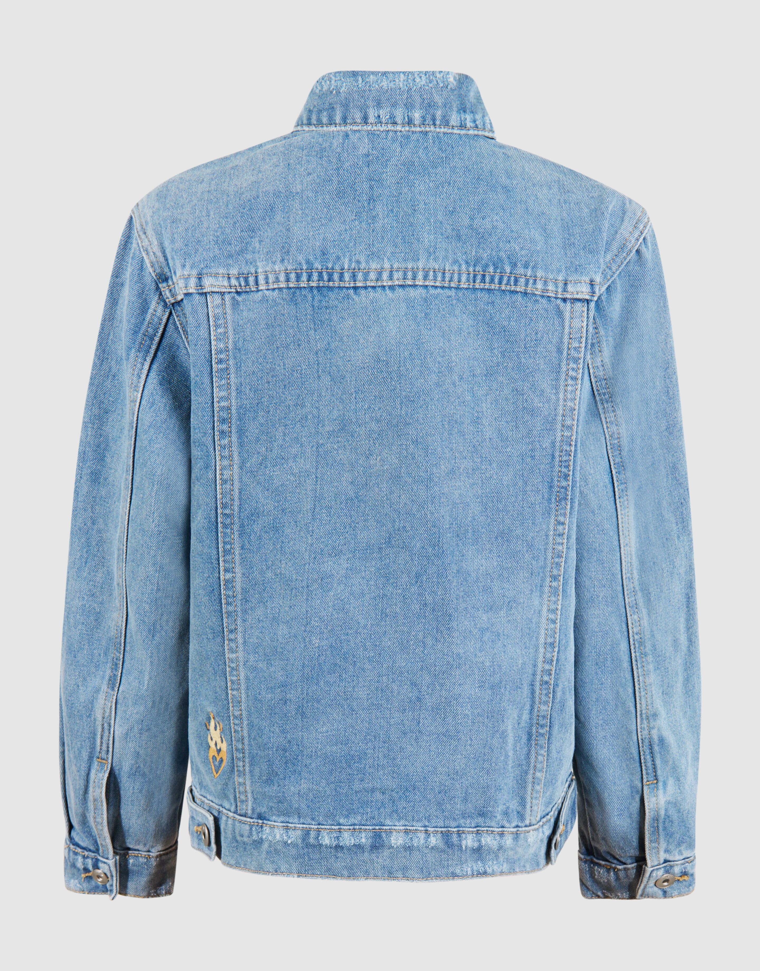 Geborduurd Denim Jack Lichtblauw SHOEBY GIRLS