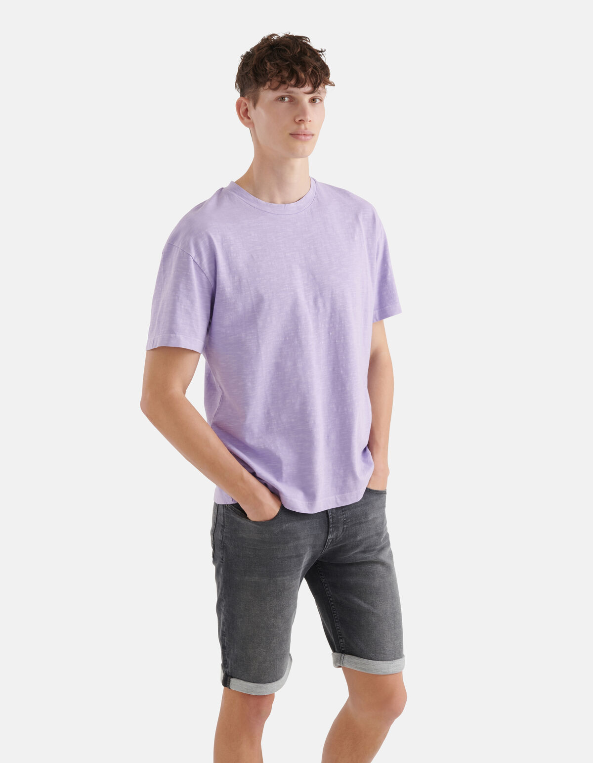 Jersey T-shirt Lichtpaars SHOEBY MEN