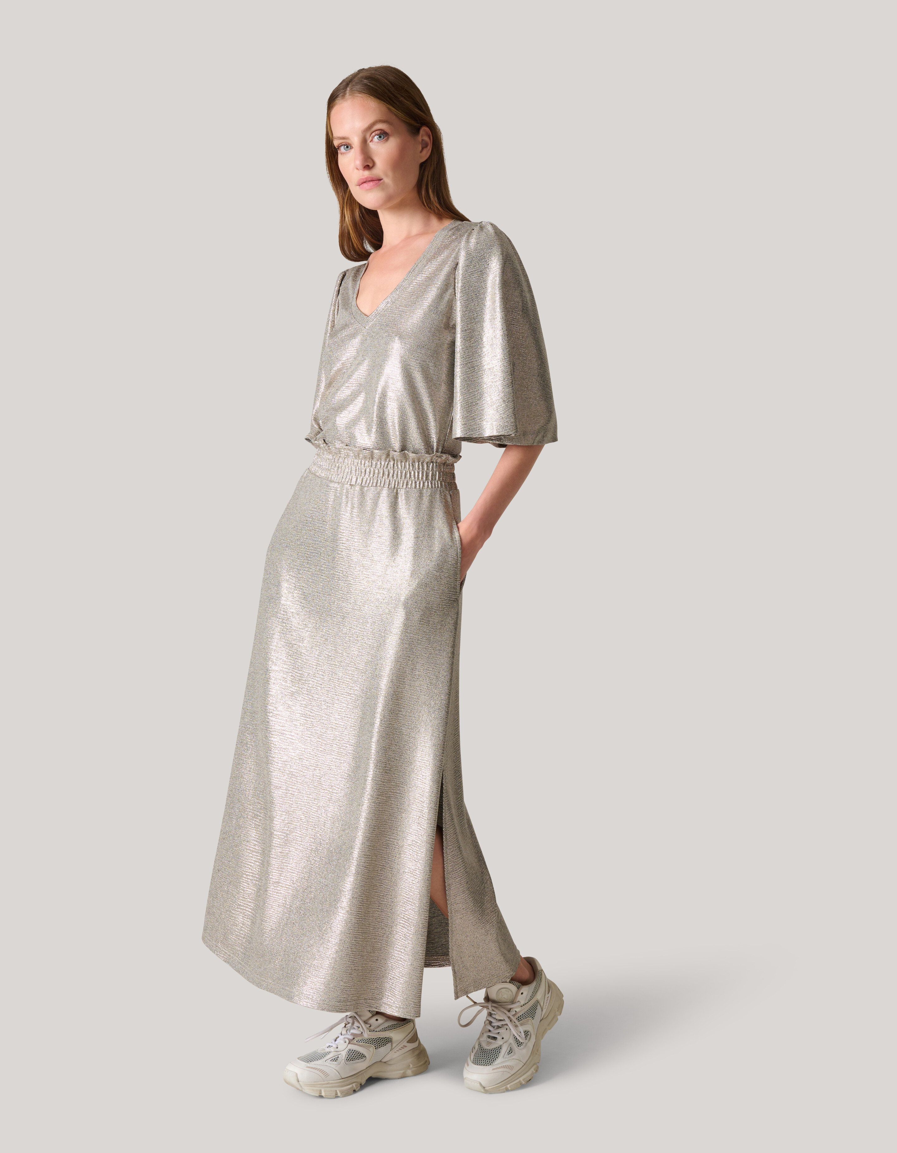 Metallic Rok Zilver SHOEBY WOMEN